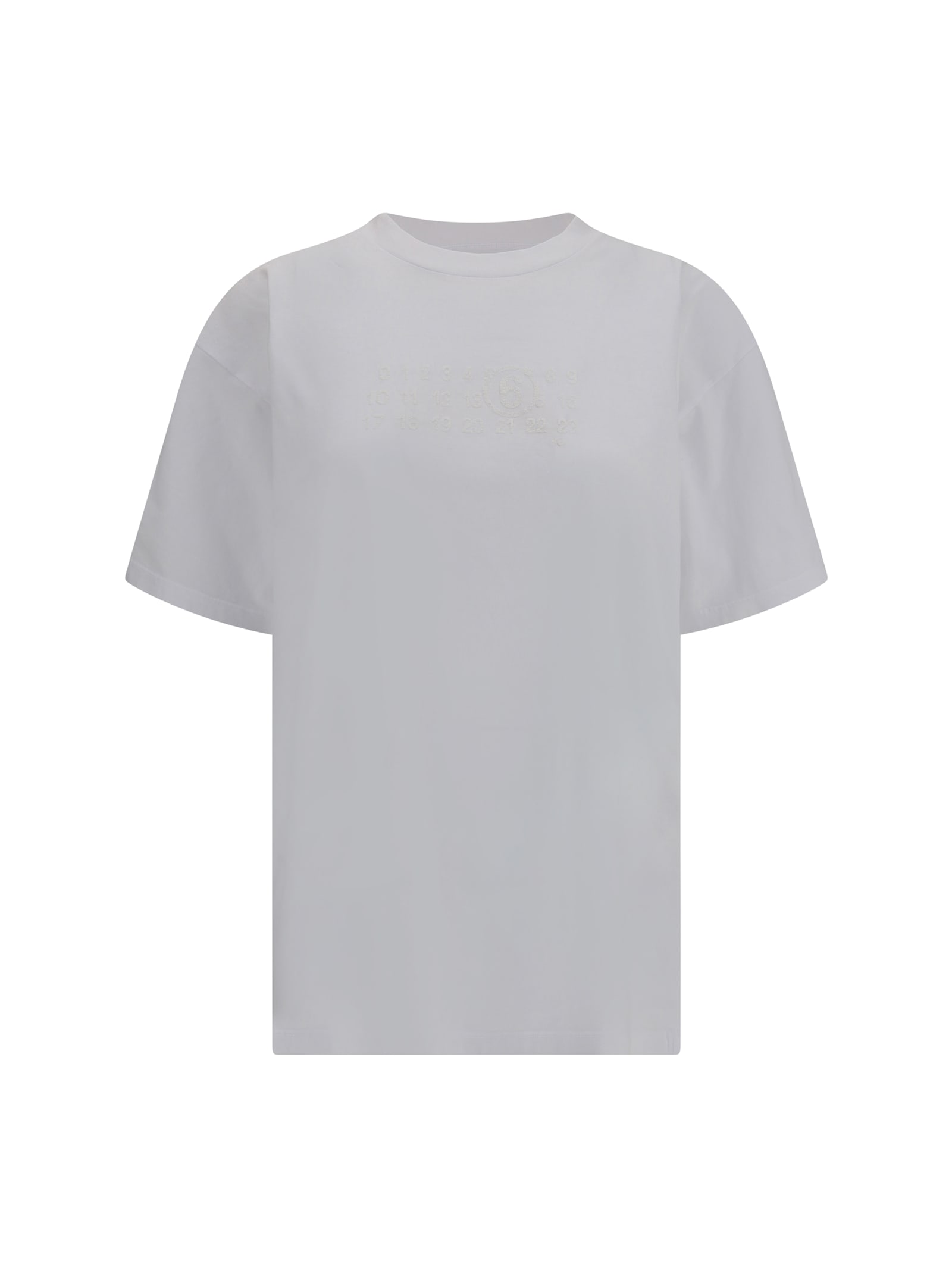 Mm6 Maison Margiela Mm6 By Maison Margiela Numeric Logo T-shirt