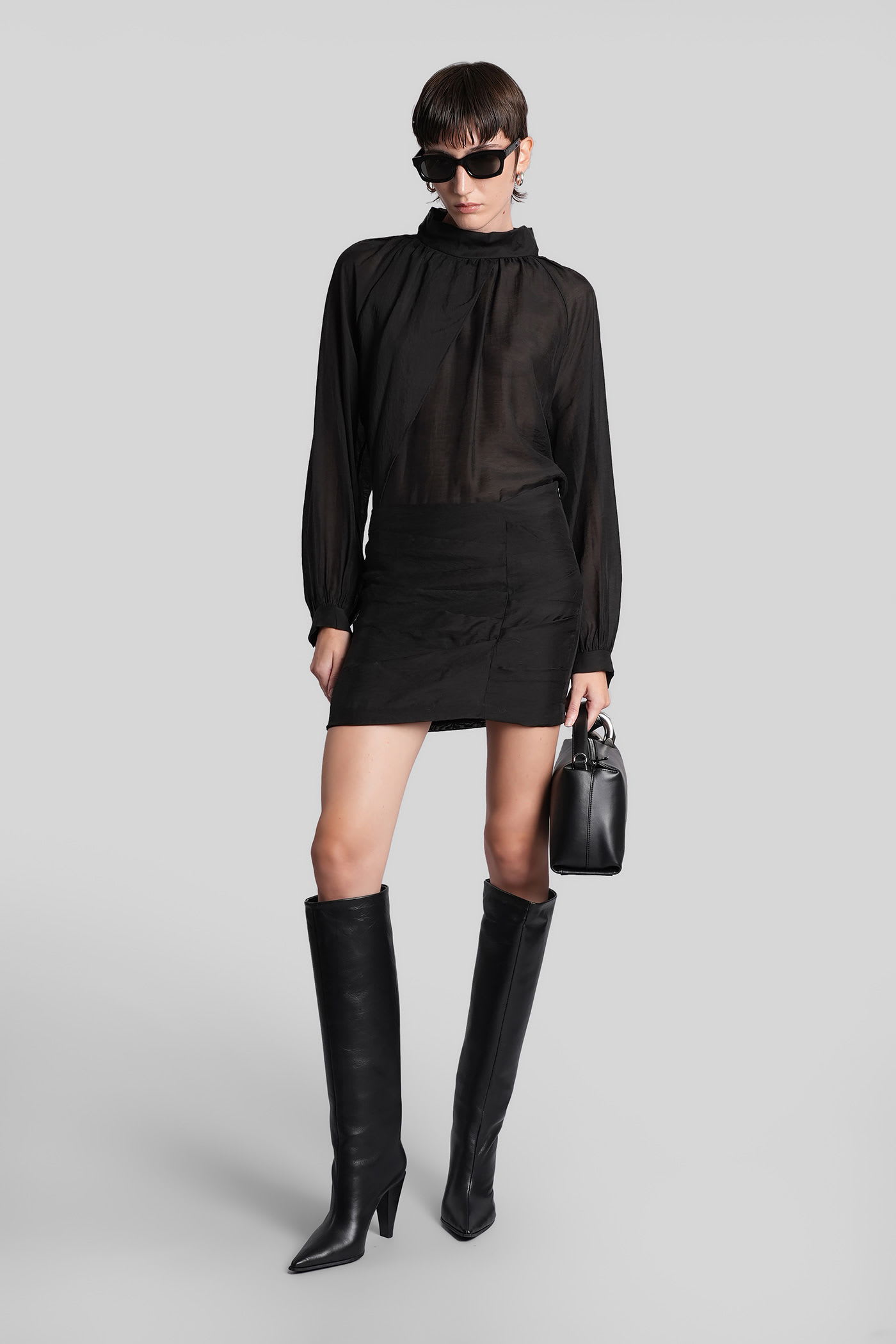 Iro Naela Skirt In Black Polyester In Black