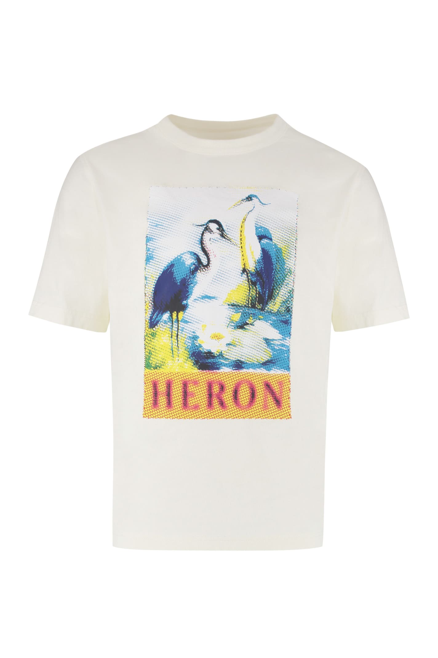 HERON PRESTON Printed Cotton T-shirt