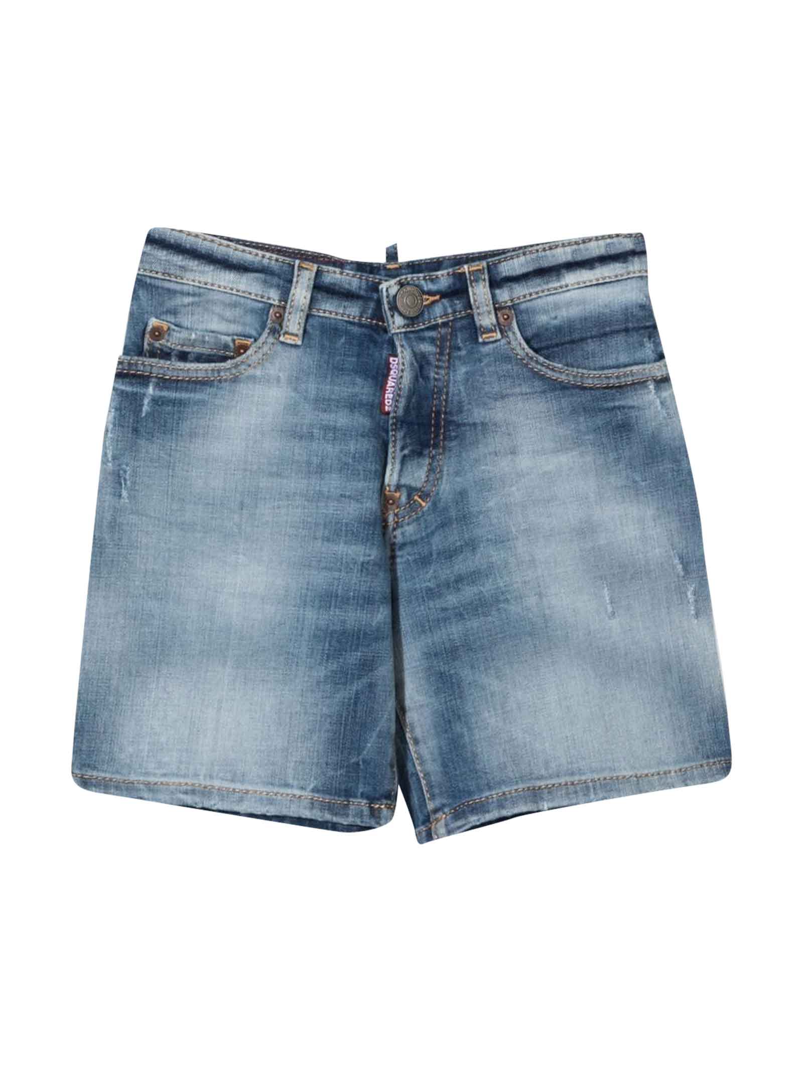 Dsquared2 Boy Denim Shorts
