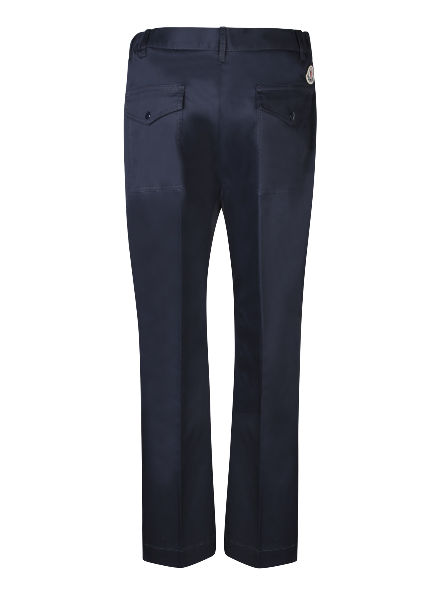 Shop Moncler Blue Chino Pants