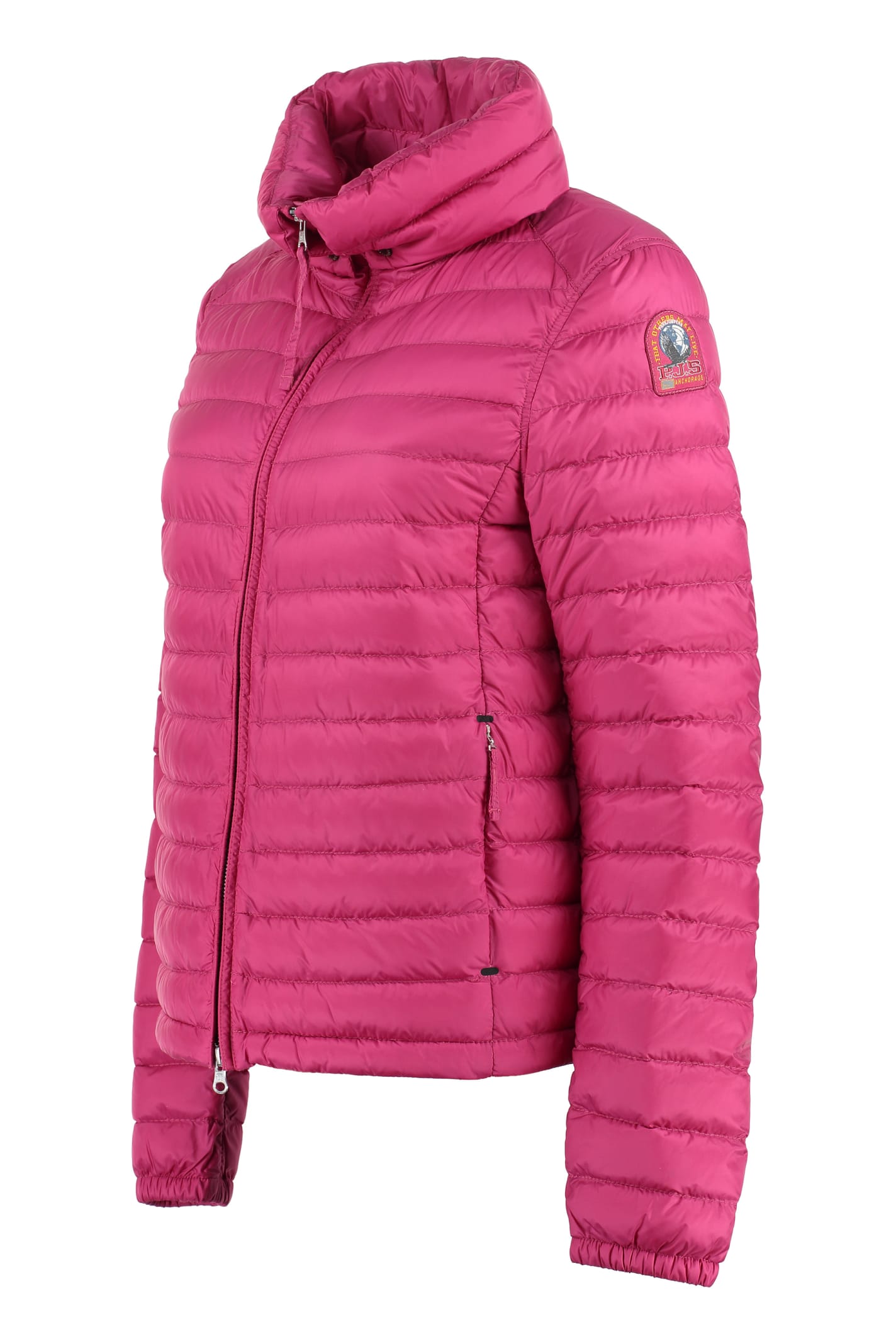 Shop Parajumpers Ayame Short Down Jacket In Fuchsia