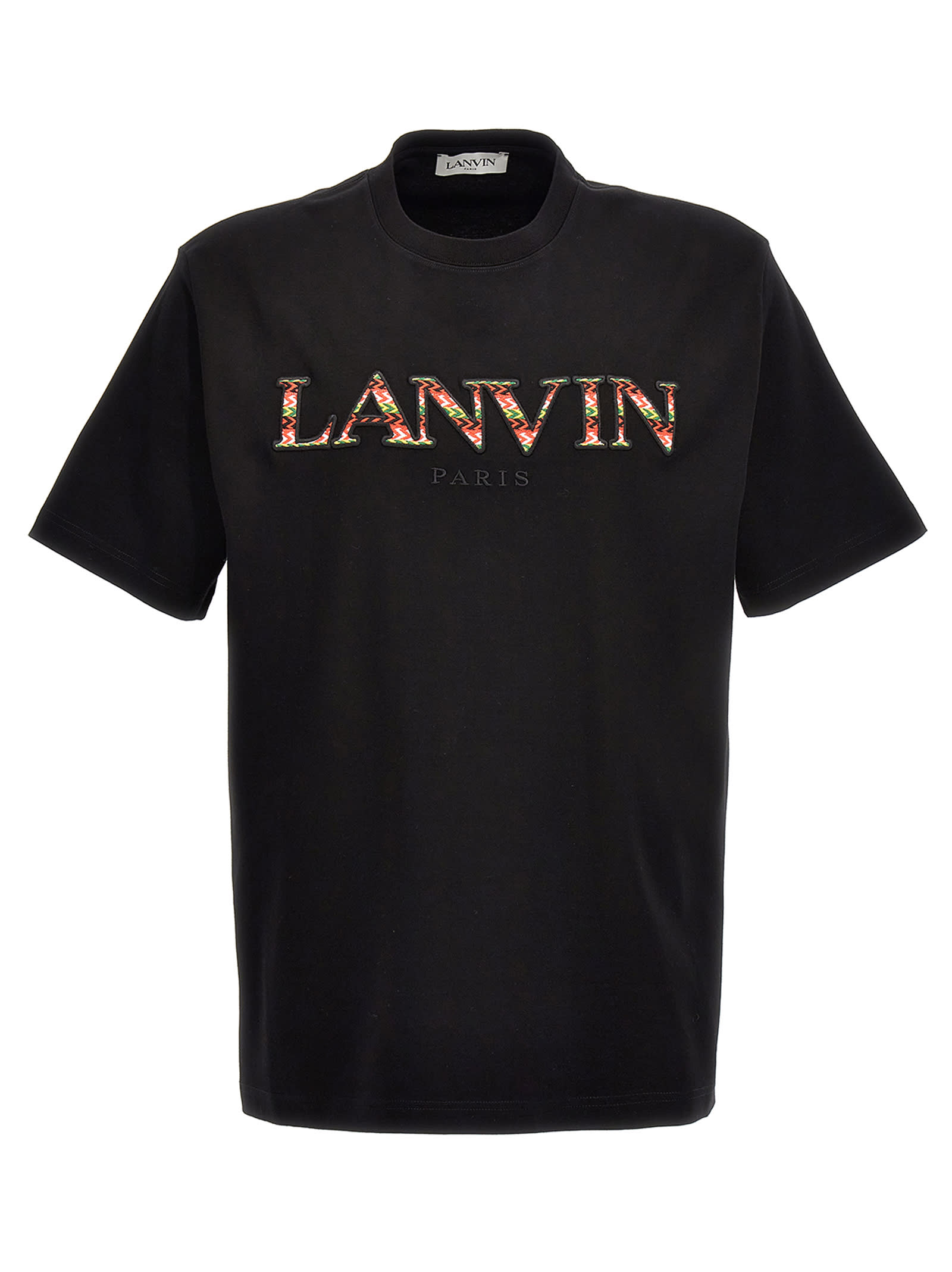 Shop Lanvin Classic Curb T-shirt In Nero