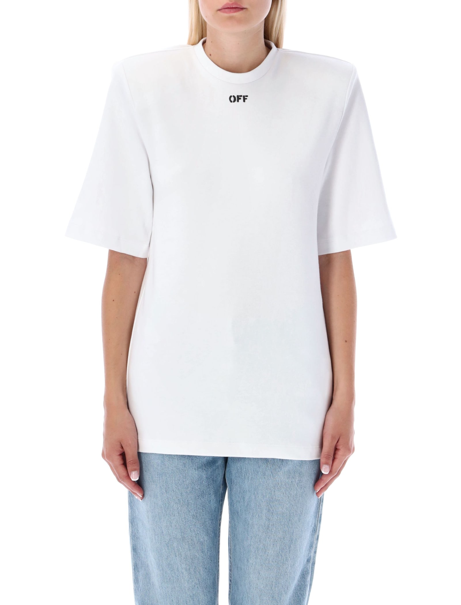 Off-White Off Stamp Should Pads T-shirt