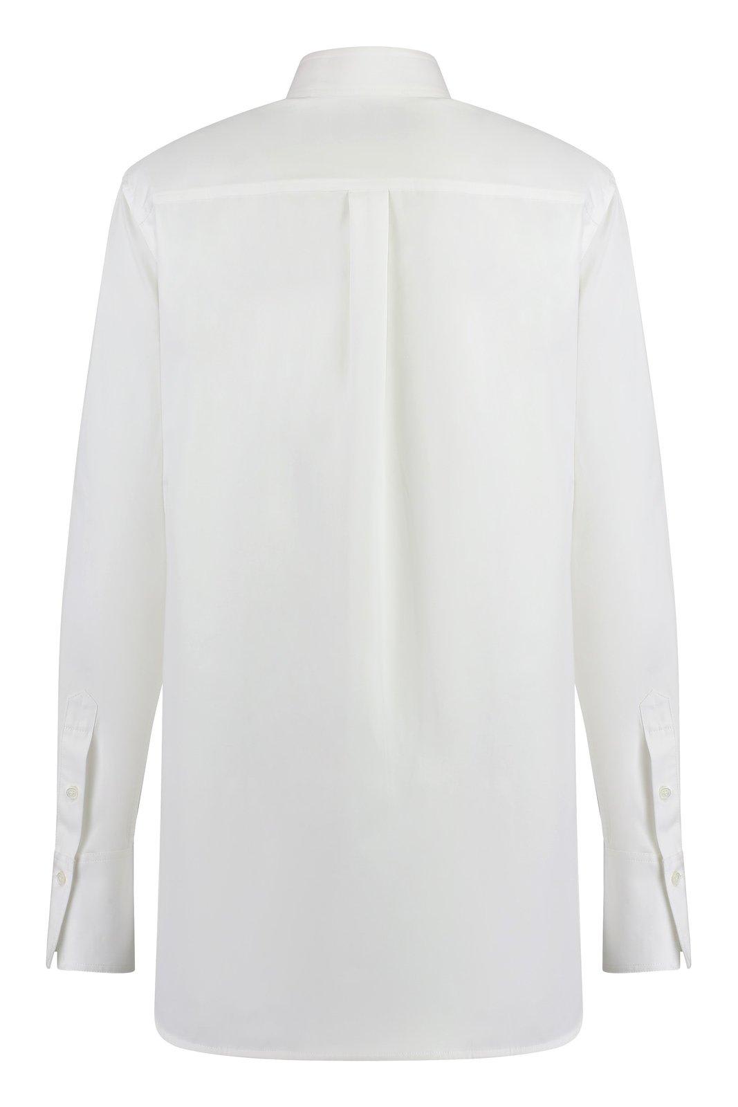 Totême Curved Hem Buttoned Shirt