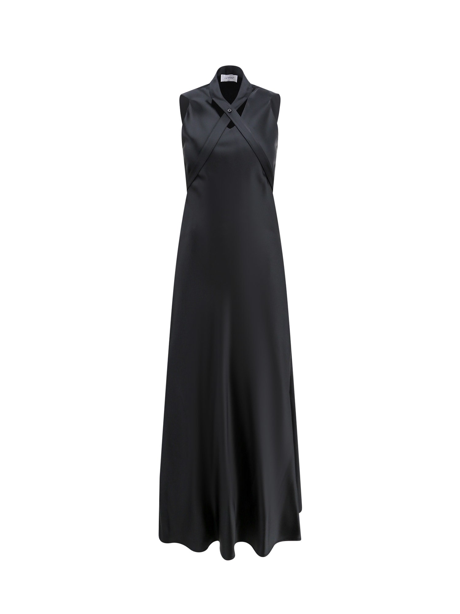 Shop Off-white Dress In Black
