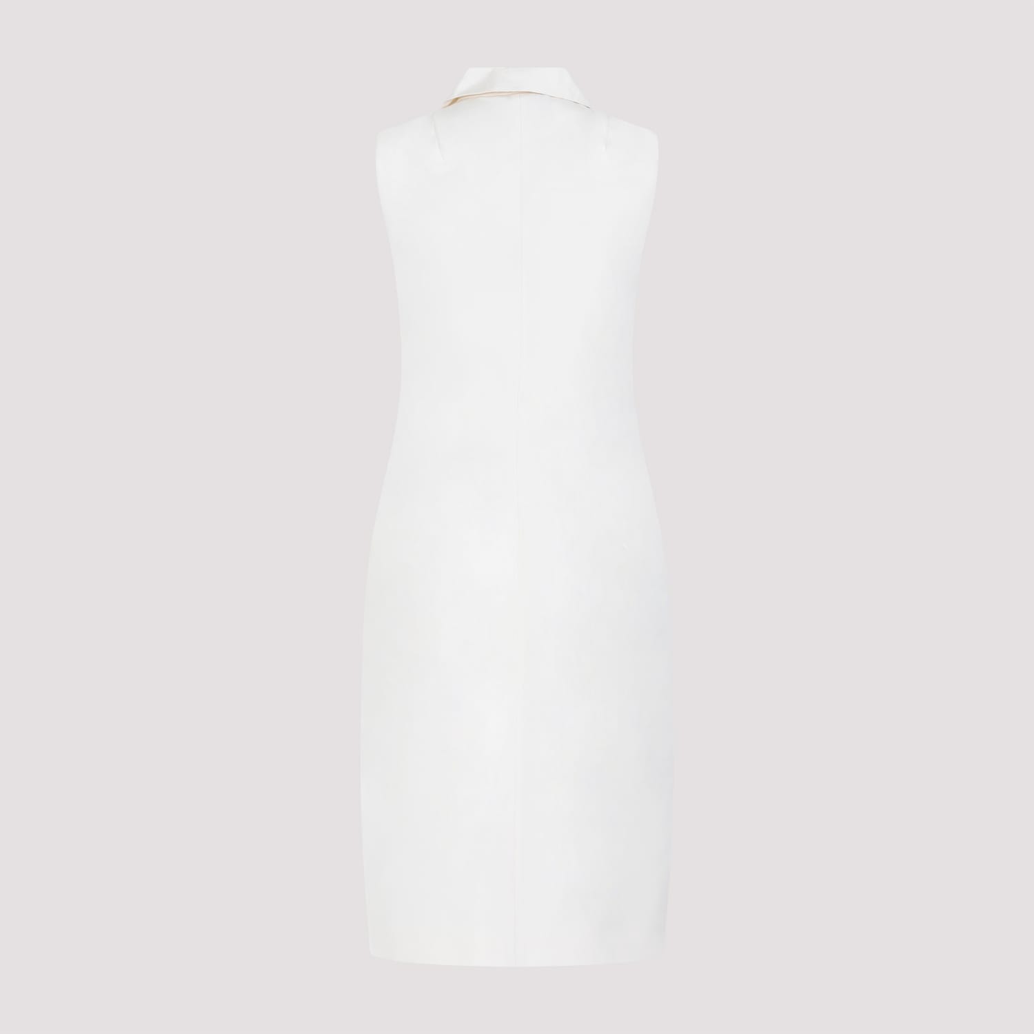 Shop Prada Silk Midi Dress In White