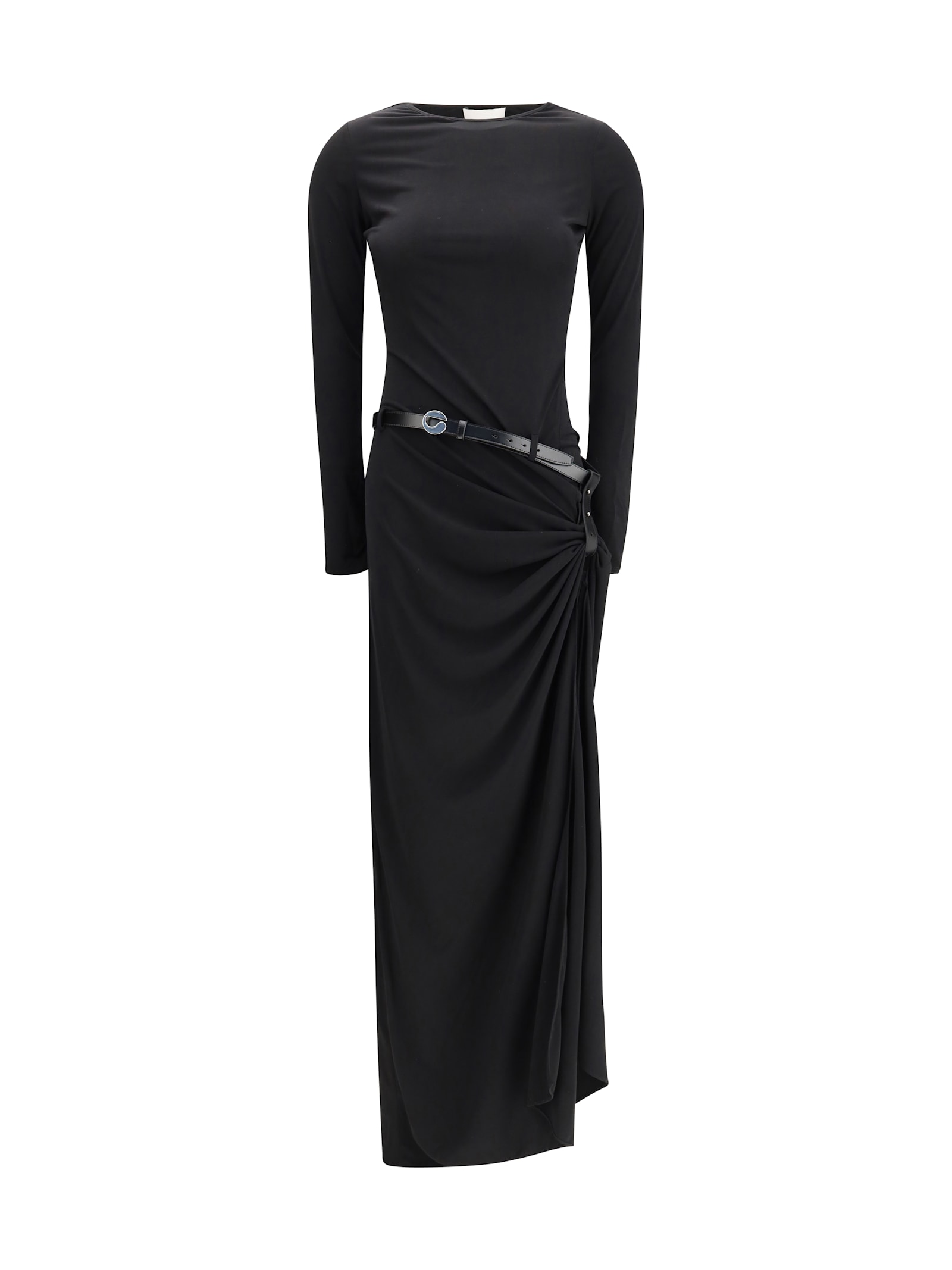 Coperni Women Long-sleeve Suspended Dress In Black