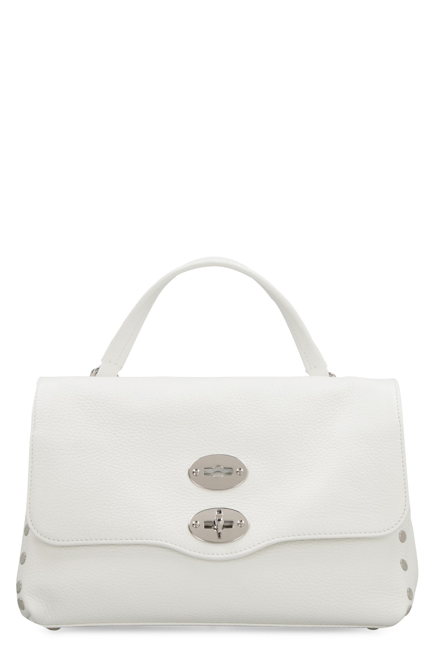 Shop Zanellato Postina S Leather Handbag In Bianco Latte