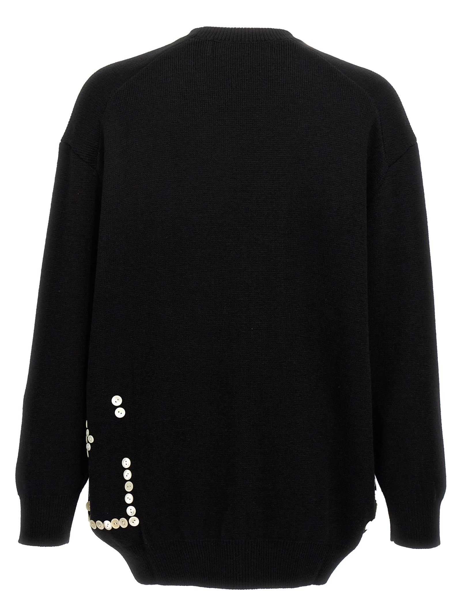 Shop Comme Des Garçons Homme Deux Button Sweater In Black