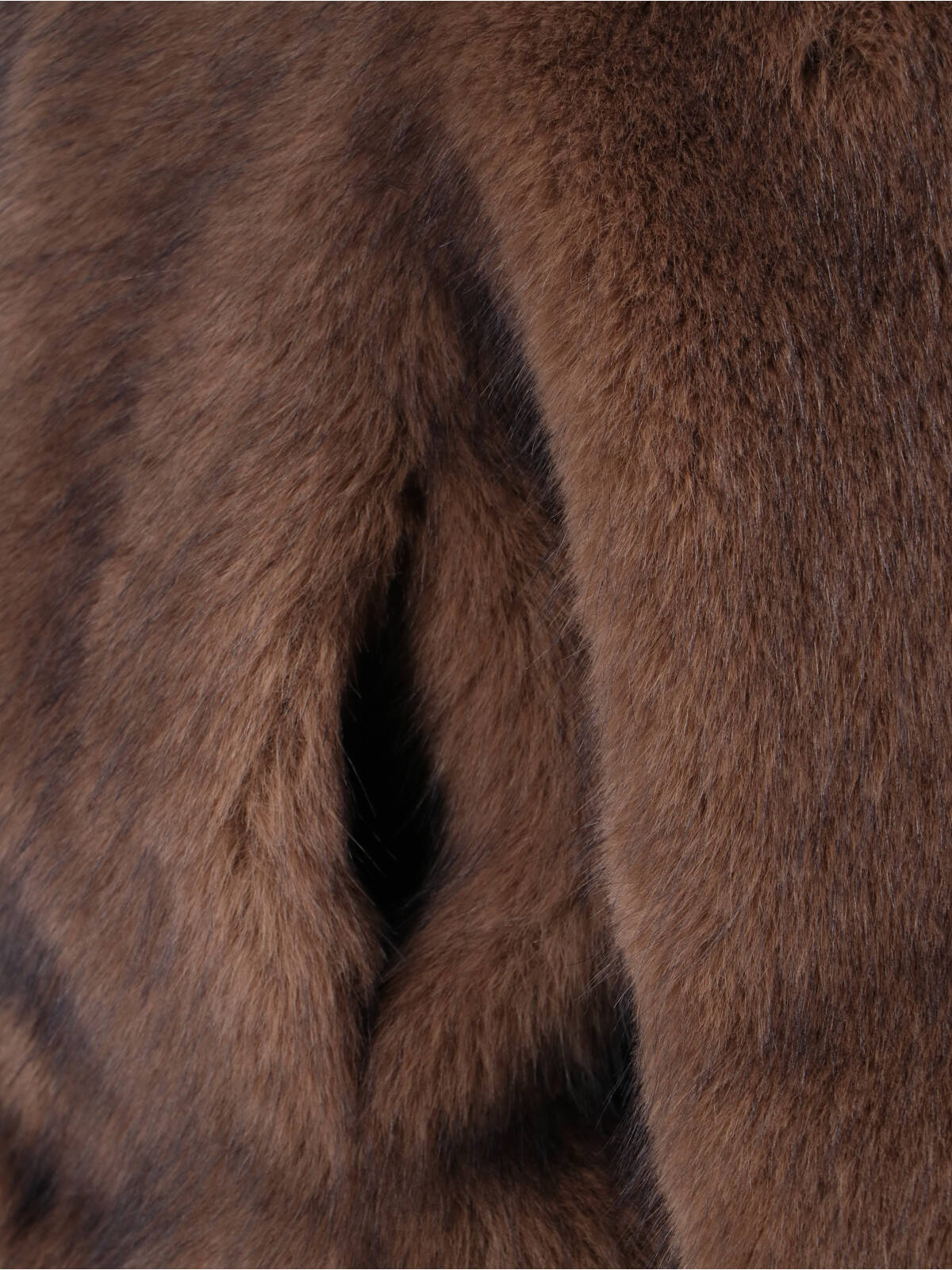 Dunst Faux Fur Jacket In Brown