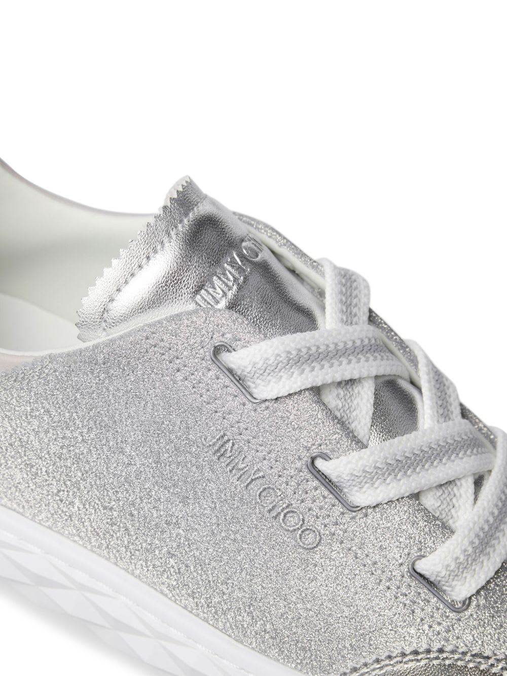 Jimmy Choo Diamond Light Flex Sneakers In Silver