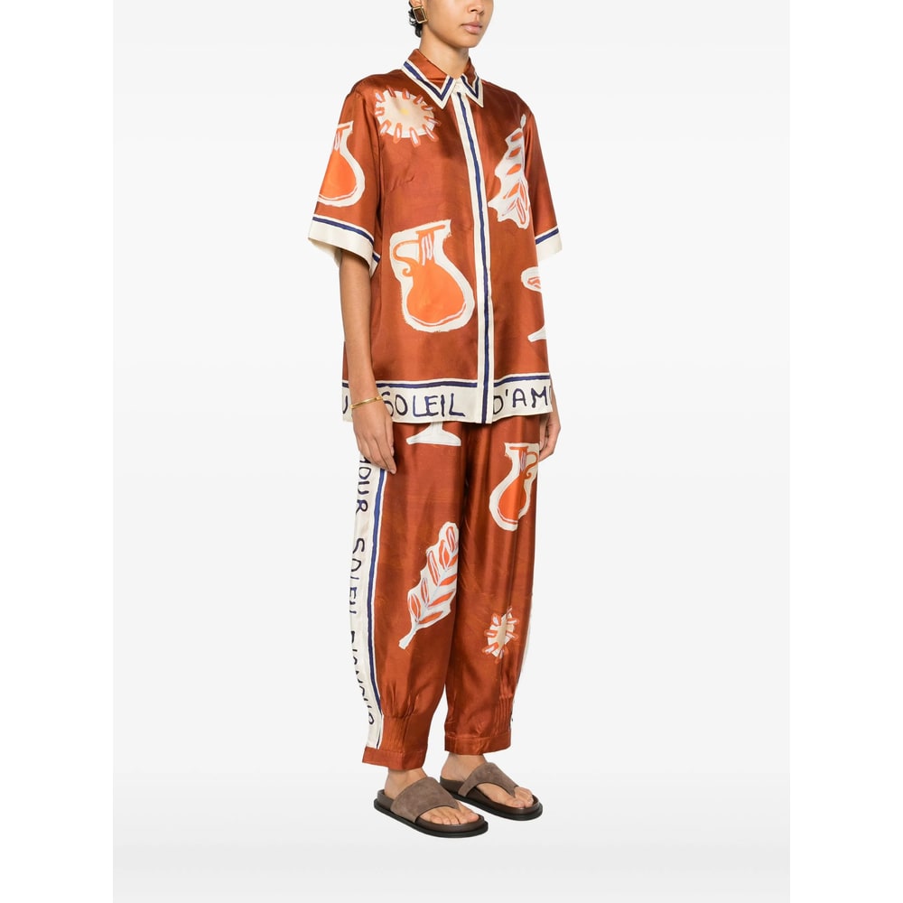 Alemais Shirt In Brown