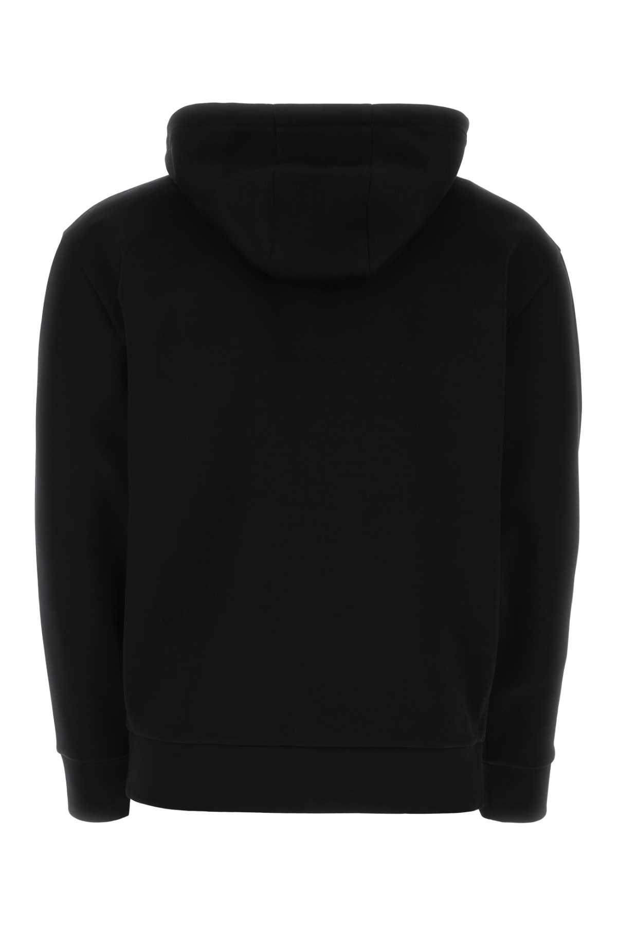 Shop Prada Black Cotton Blend Sweatshirt In F0002