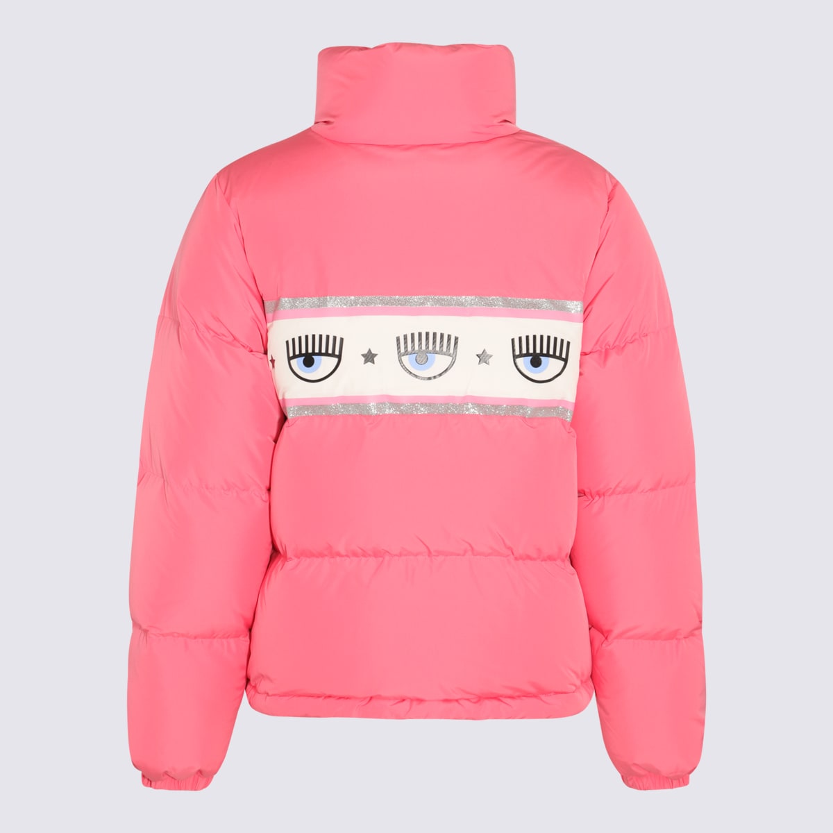 Shop Chiara Ferragni Pink Down Jacket