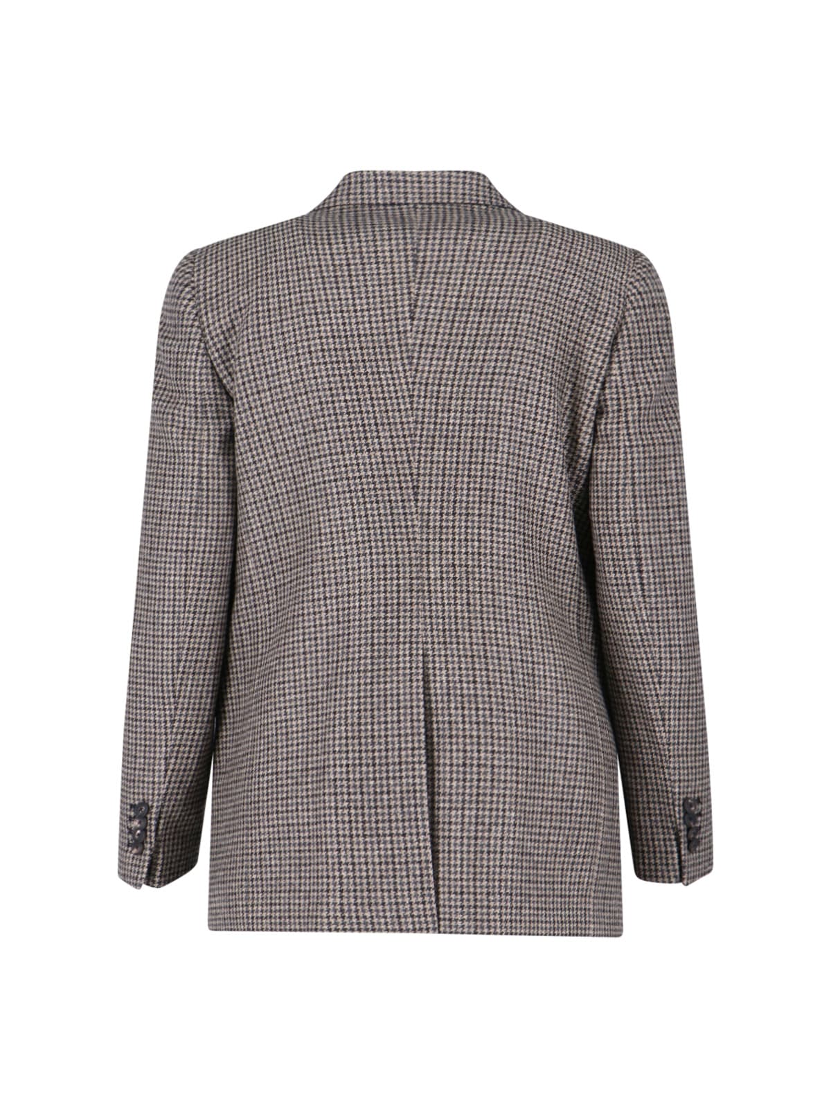 Tagliatore Double-breasted Houndstooth Jacket With Tailored Silhouette In Multi