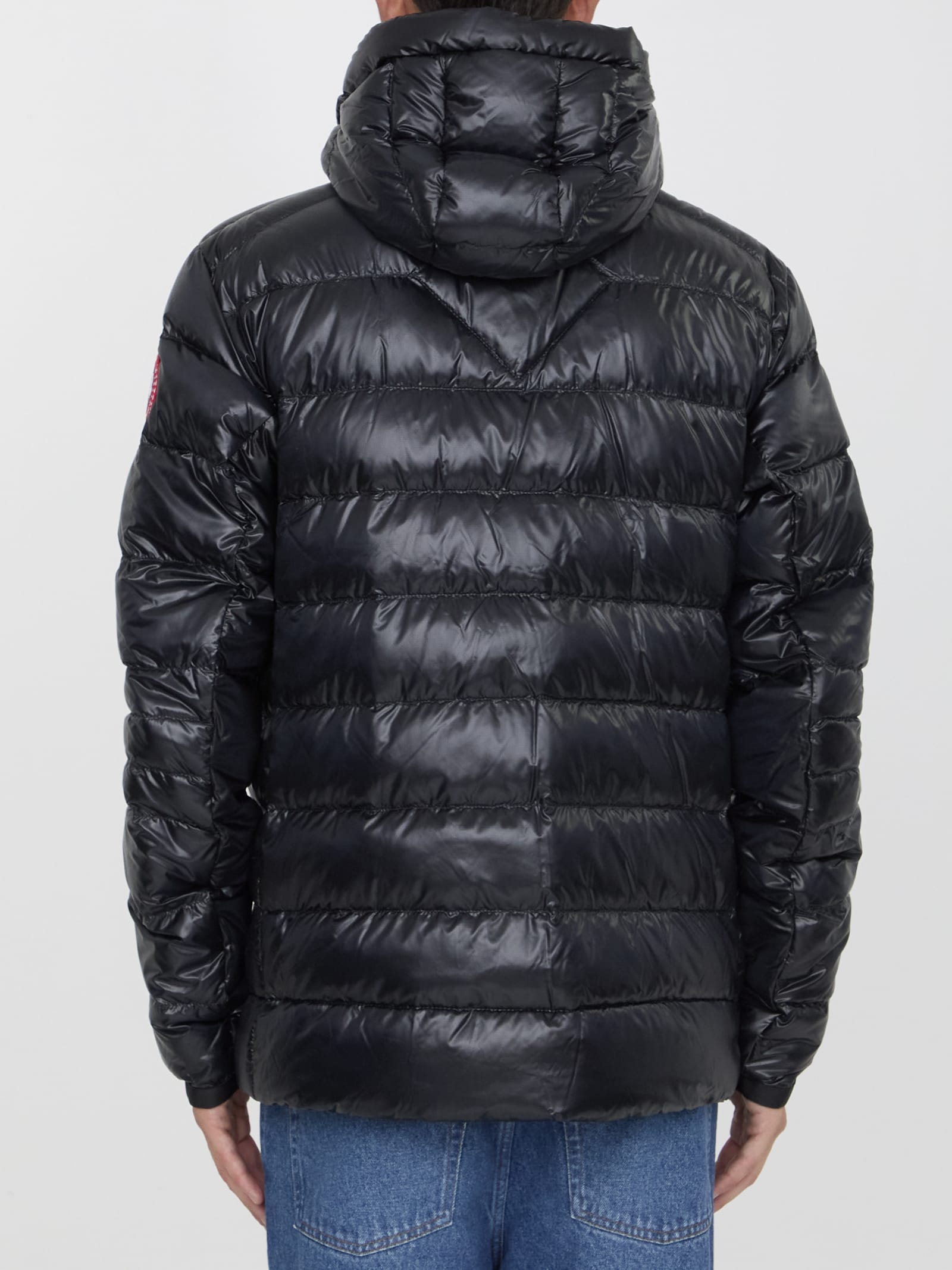 Shop Canada Goose Crofton Hoody Jacket In Black