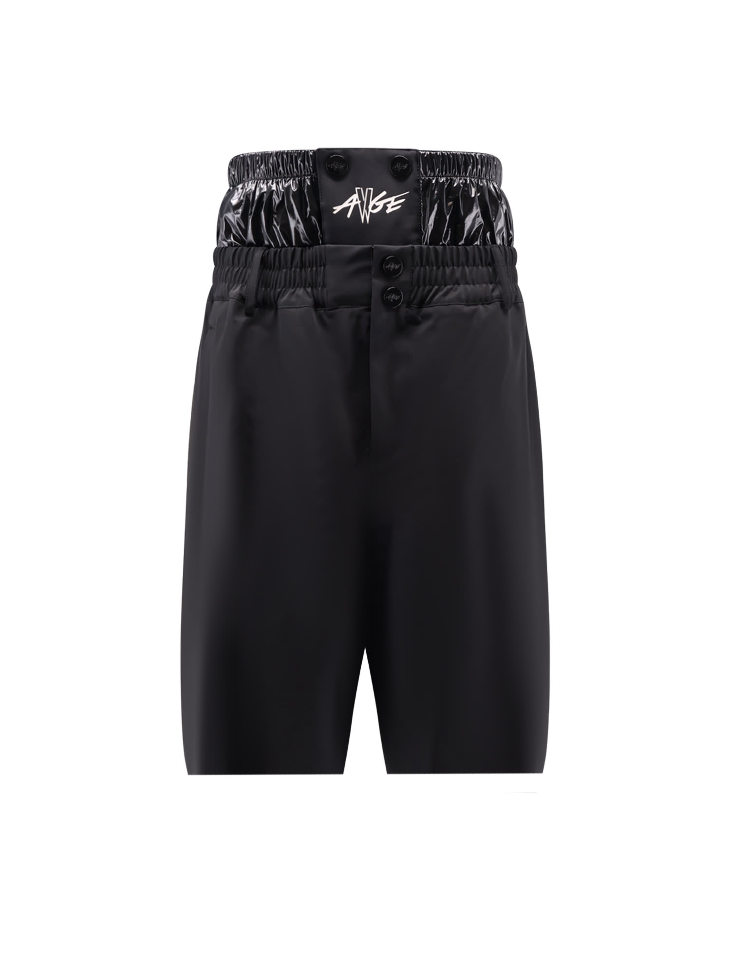 Moncler Genius Asap Rocky Padded Shorts And Pockets In Black