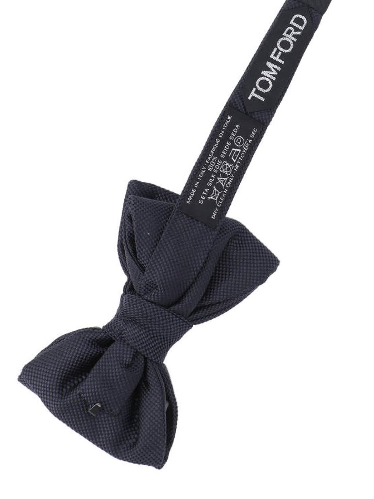 Shop Tom Ford Silk Bow Tie In Blue