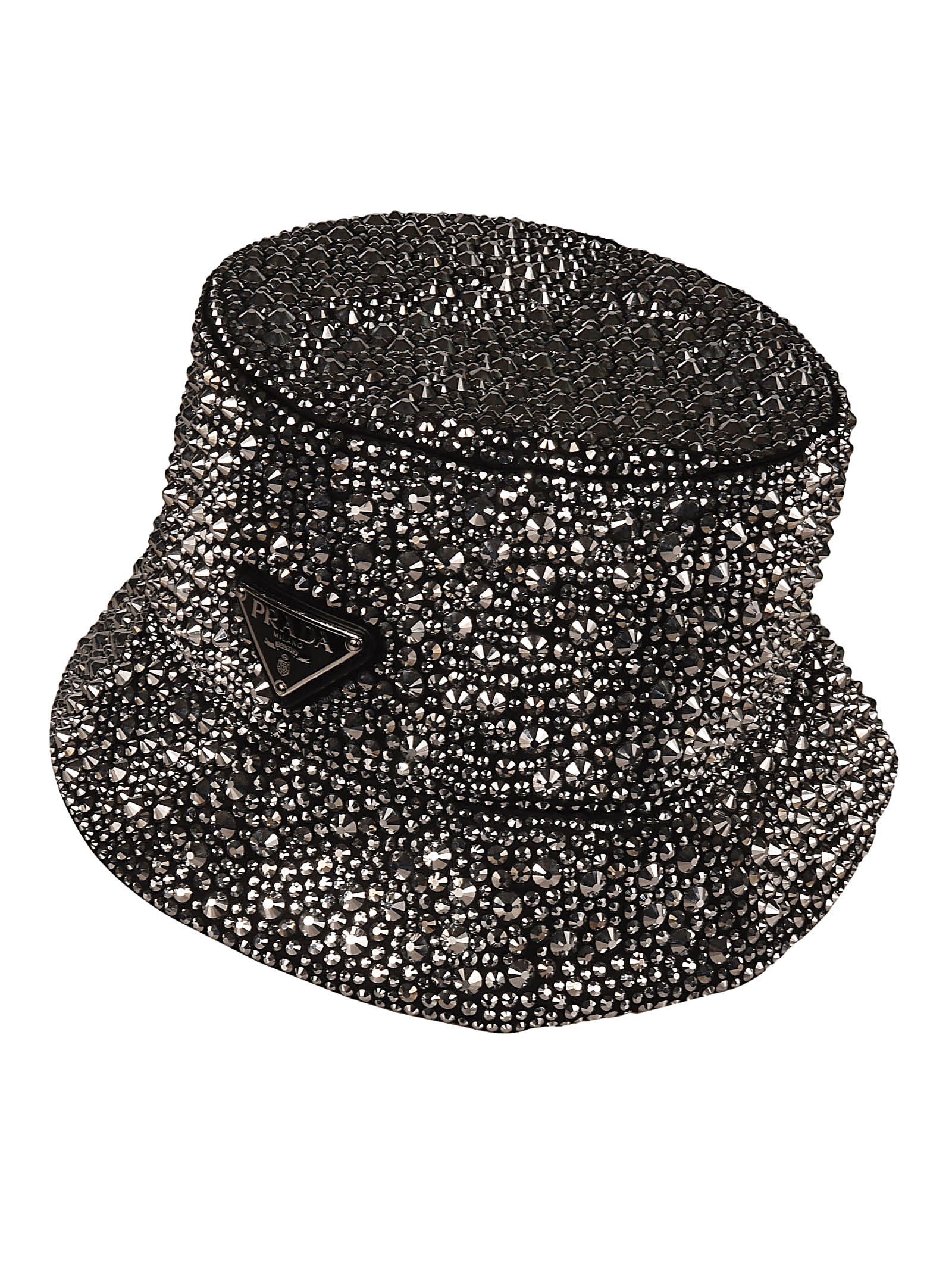 Prada Logo Plaque Embellished Hat