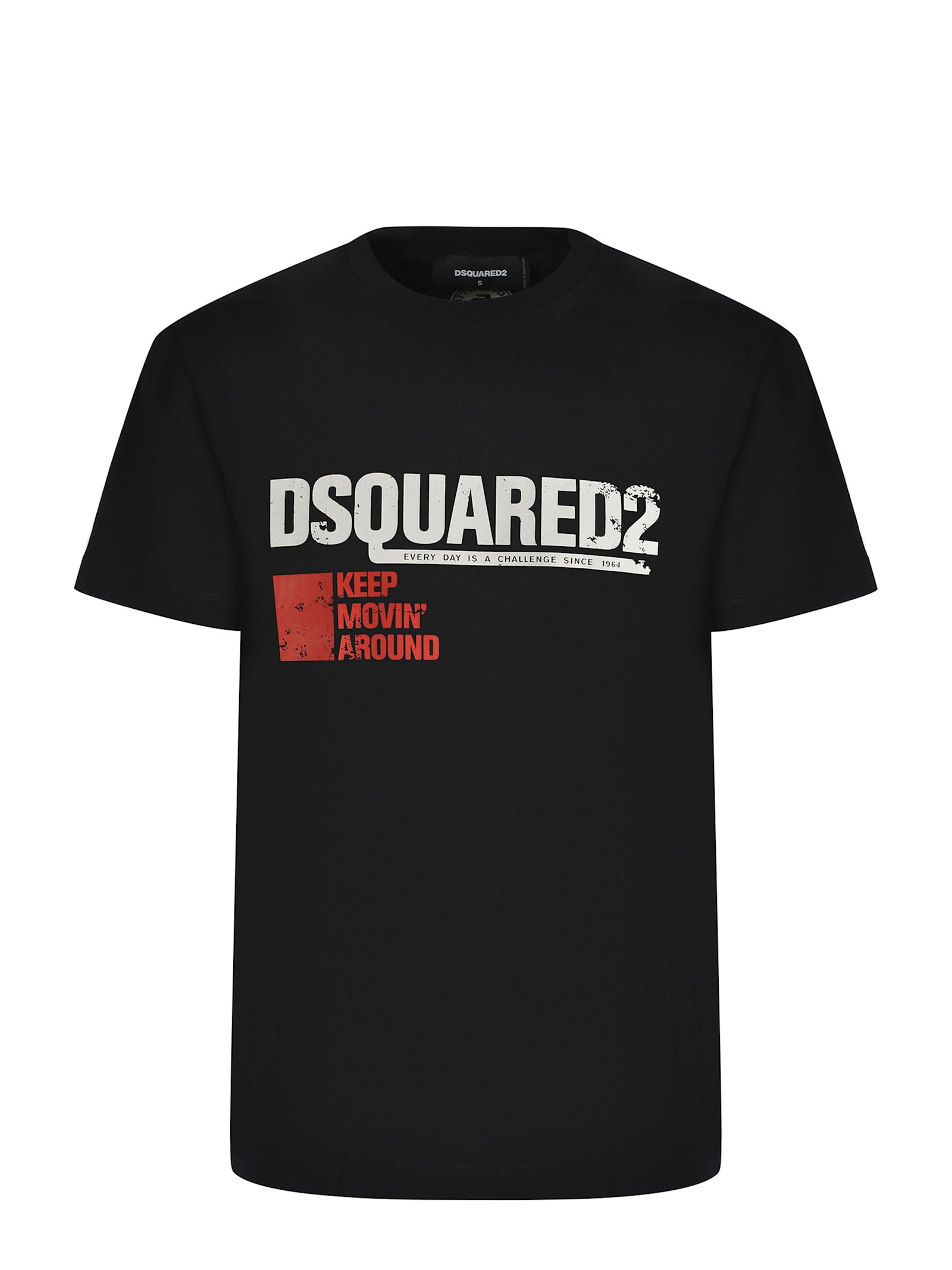 Shop Dsquared2 T-shirt  Made Of Cotton In Black