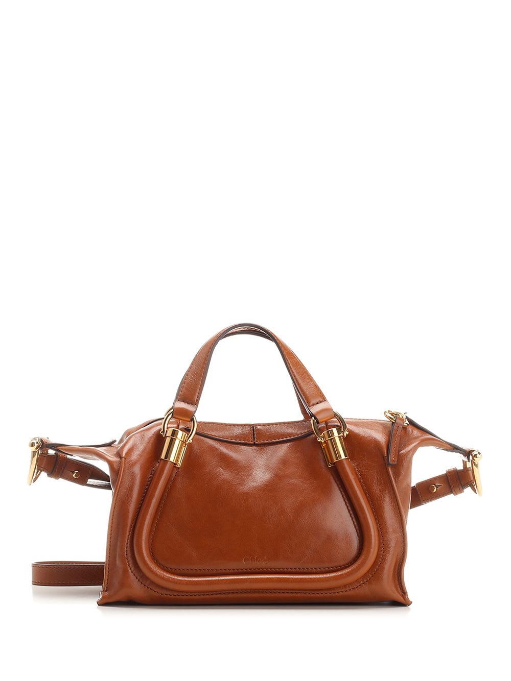 Shop Chloé Paraty 24 Shoulder Bag In Brown