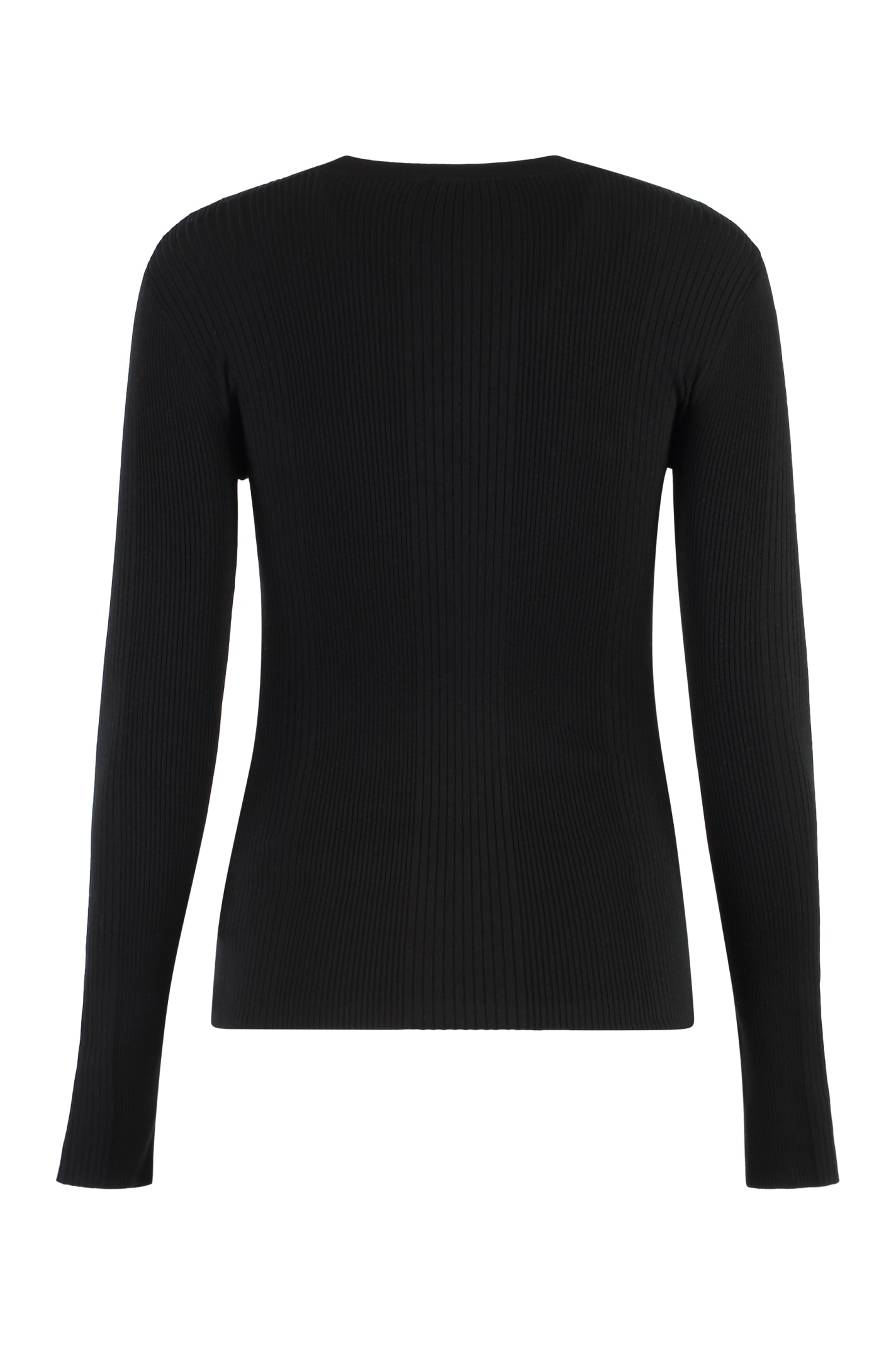 Shop Elisabetta Franchi Knitted Silk And Viscose Top