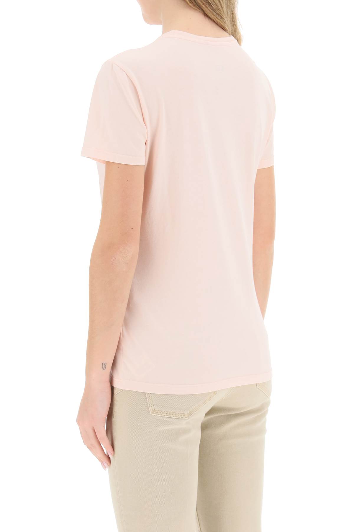 Shop Parajumpers Box Slim Fit Cotton T-shirt In Soap Pink (pink)