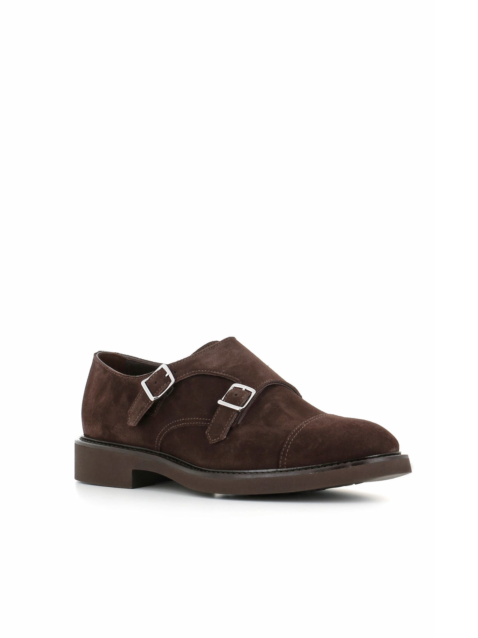 Shop Doucal's Buckle In Brown