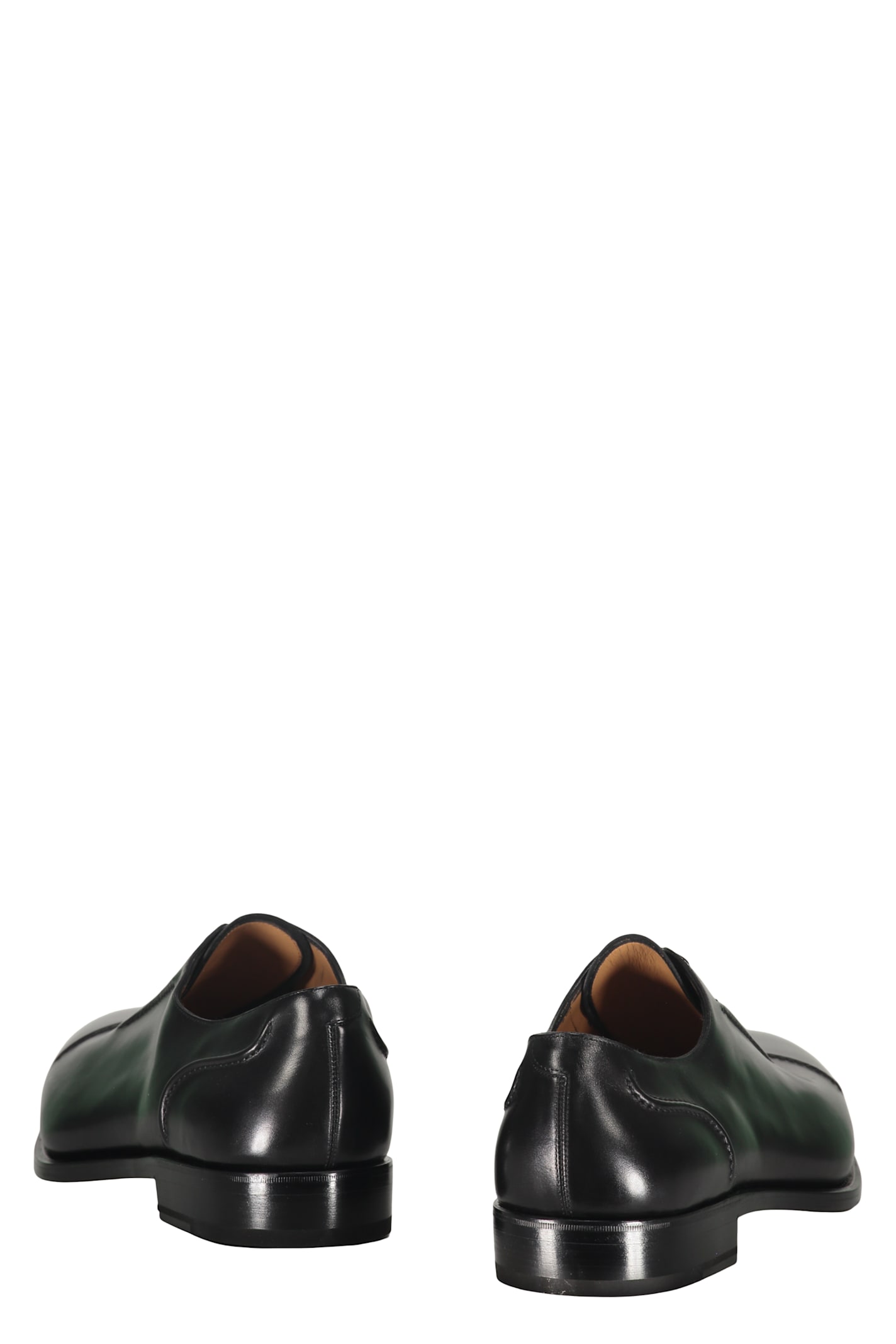 Ferragamo Square Head Niujin Shoes In Black