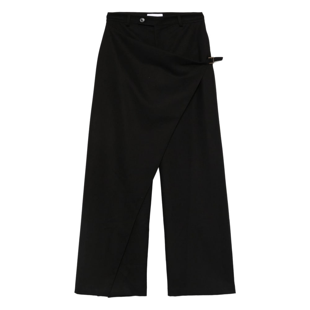 The Nina Studio Wrap Pants In Black