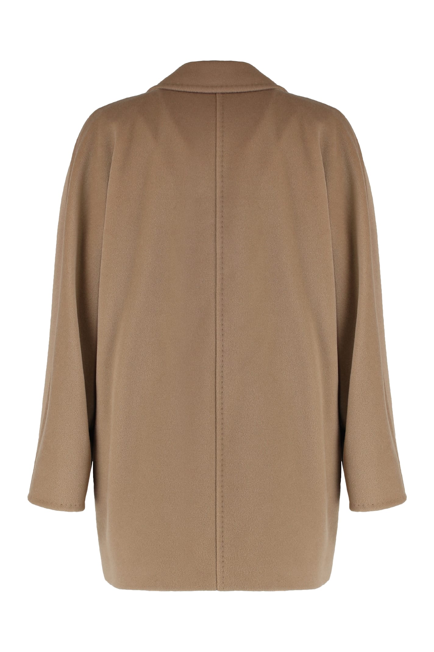 Max Mara Rebus Wool And Cashmere Coat In Brown