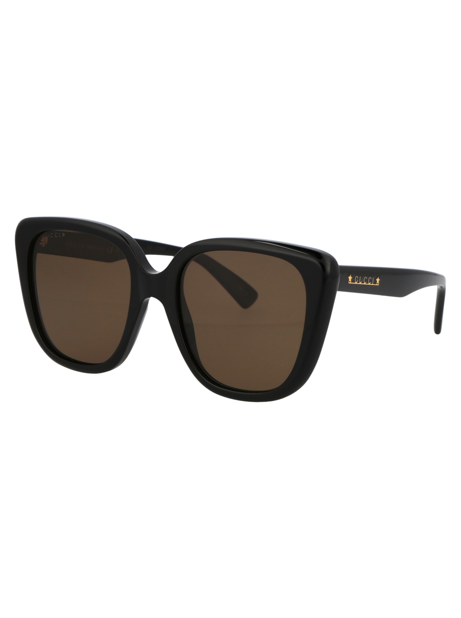 Shop Gucci Gg1169s Sunglasses In 001 Black Black Brown