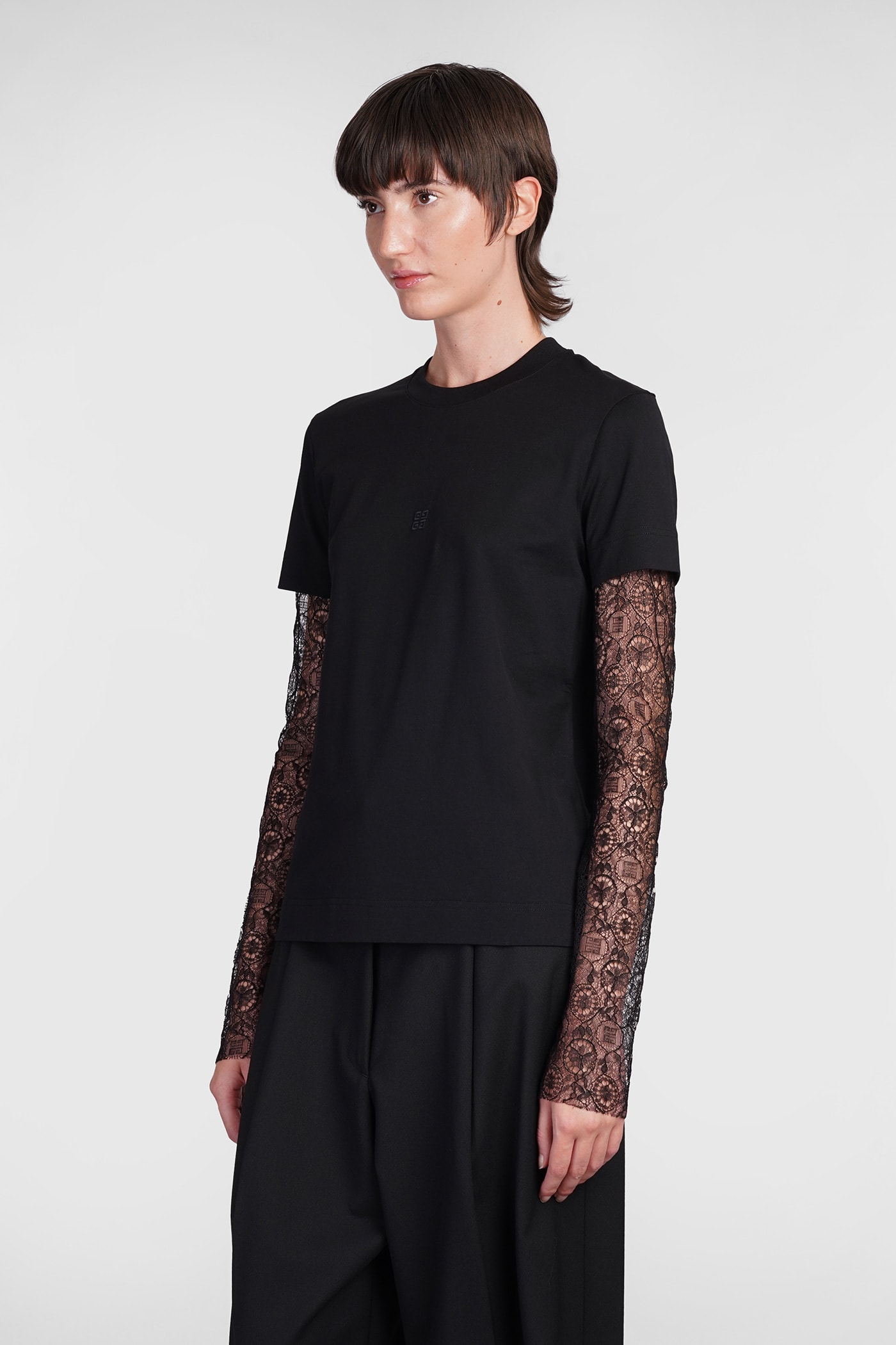 Shop Givenchy T-shirt In Black Cotton