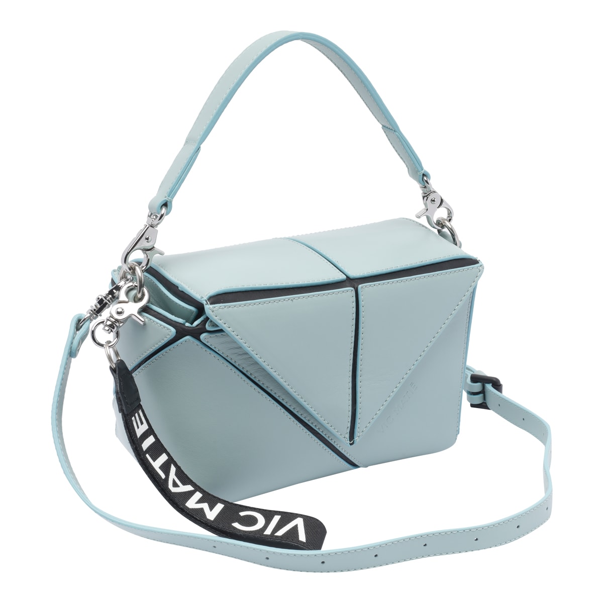 Vic Matie Top Handle Shoulder Bag In Blue