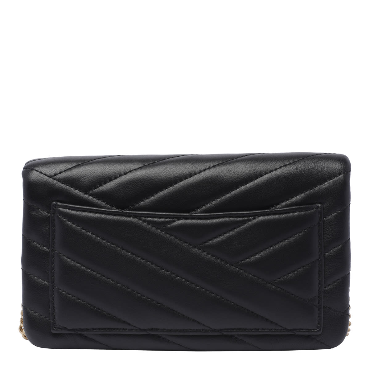 Shop Tory Burch Kira Chain Wallet In Black