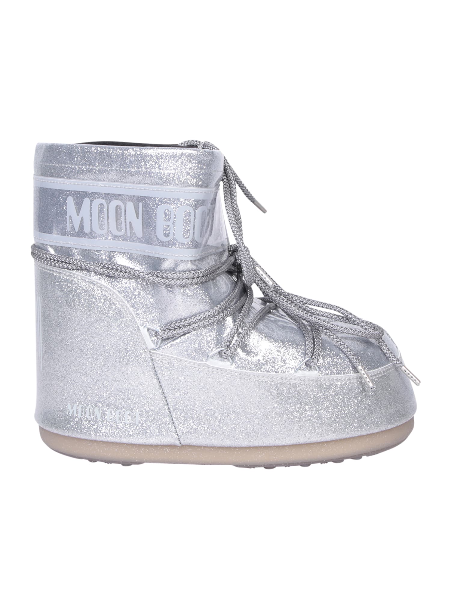 Icon Low Glietter Silver Ankle Boot