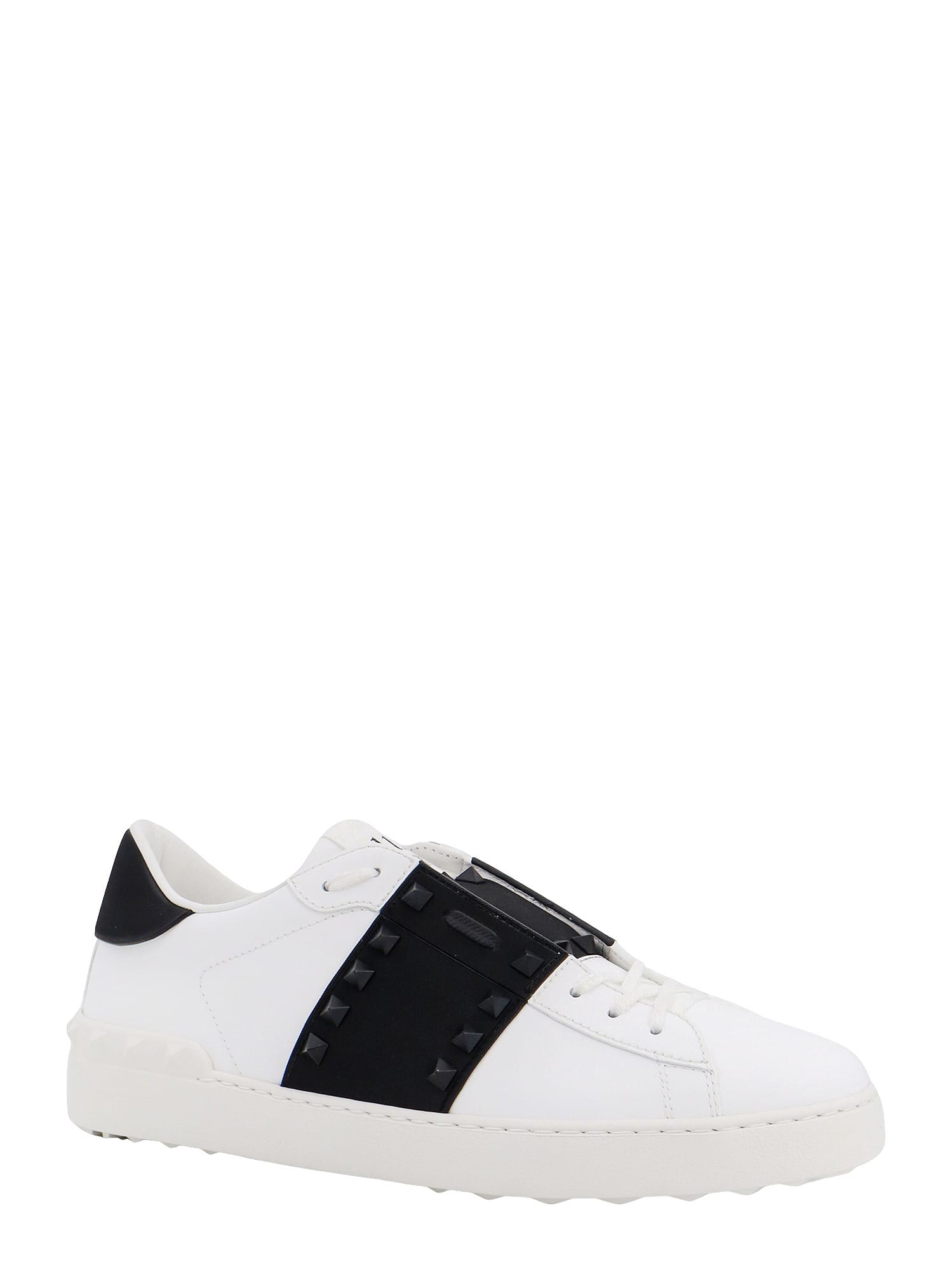 Shop Valentino Open Sneakers In Bianconero