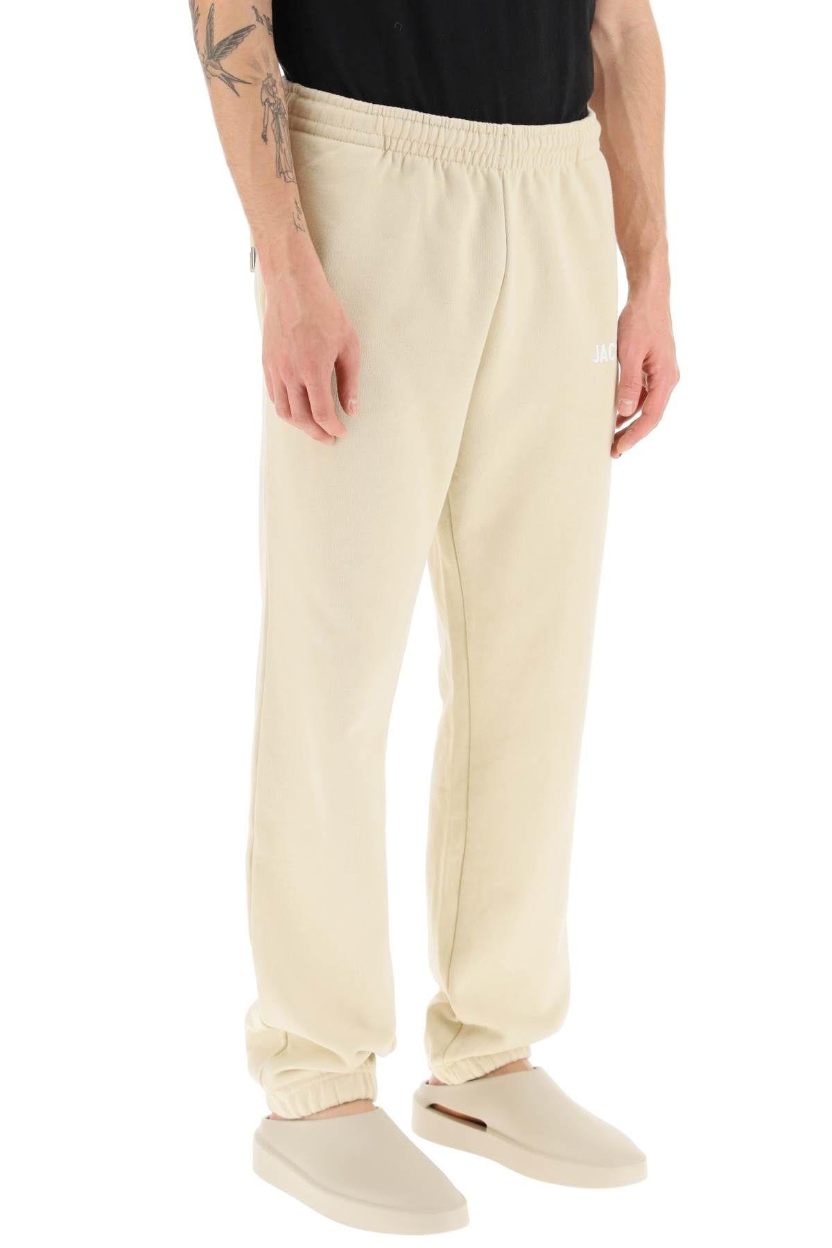 Shop Jacquemus Le Jogging Sweatpants In Beige