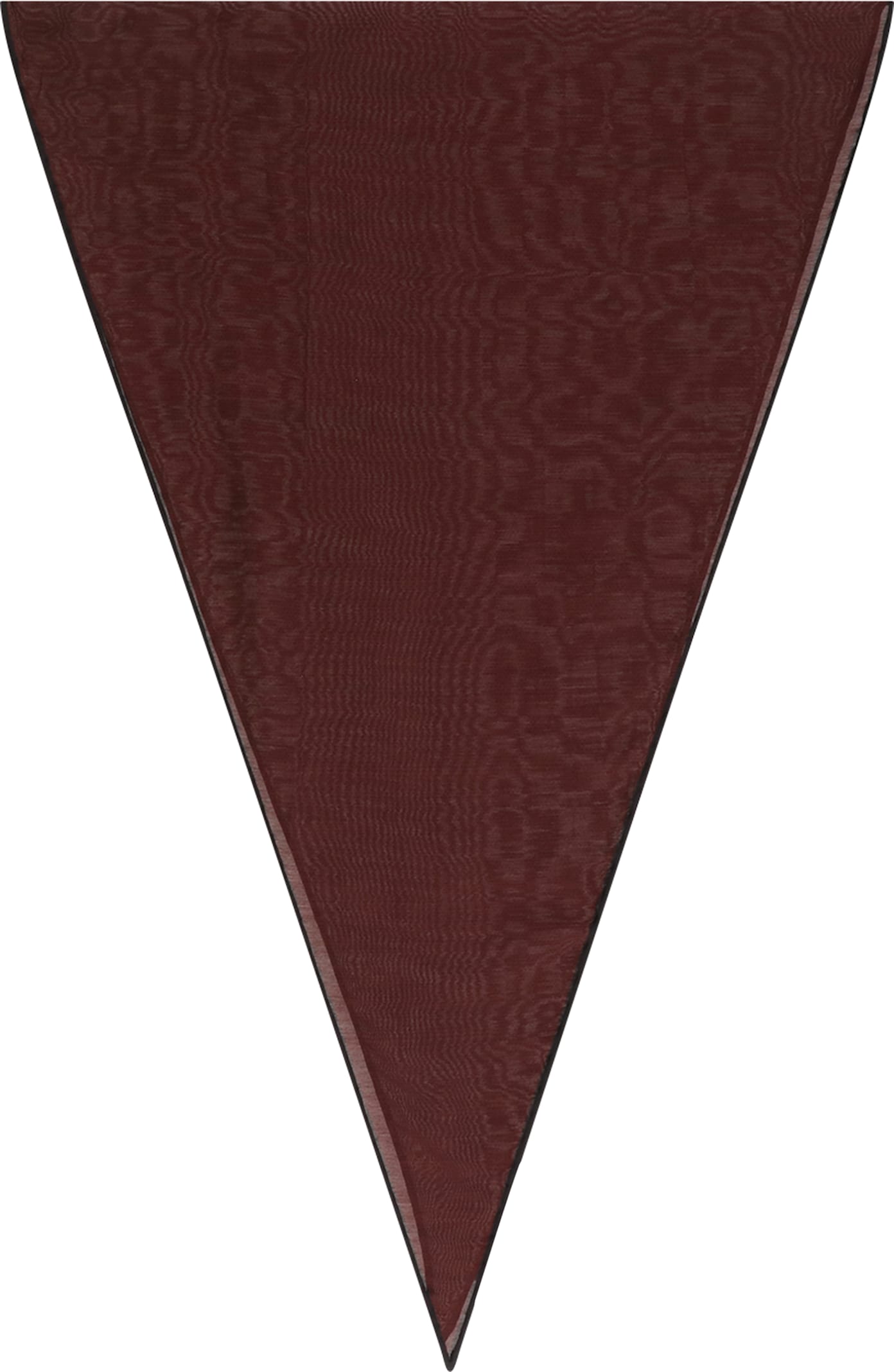 Zegna Triangular-edged Scarf In Burgundy