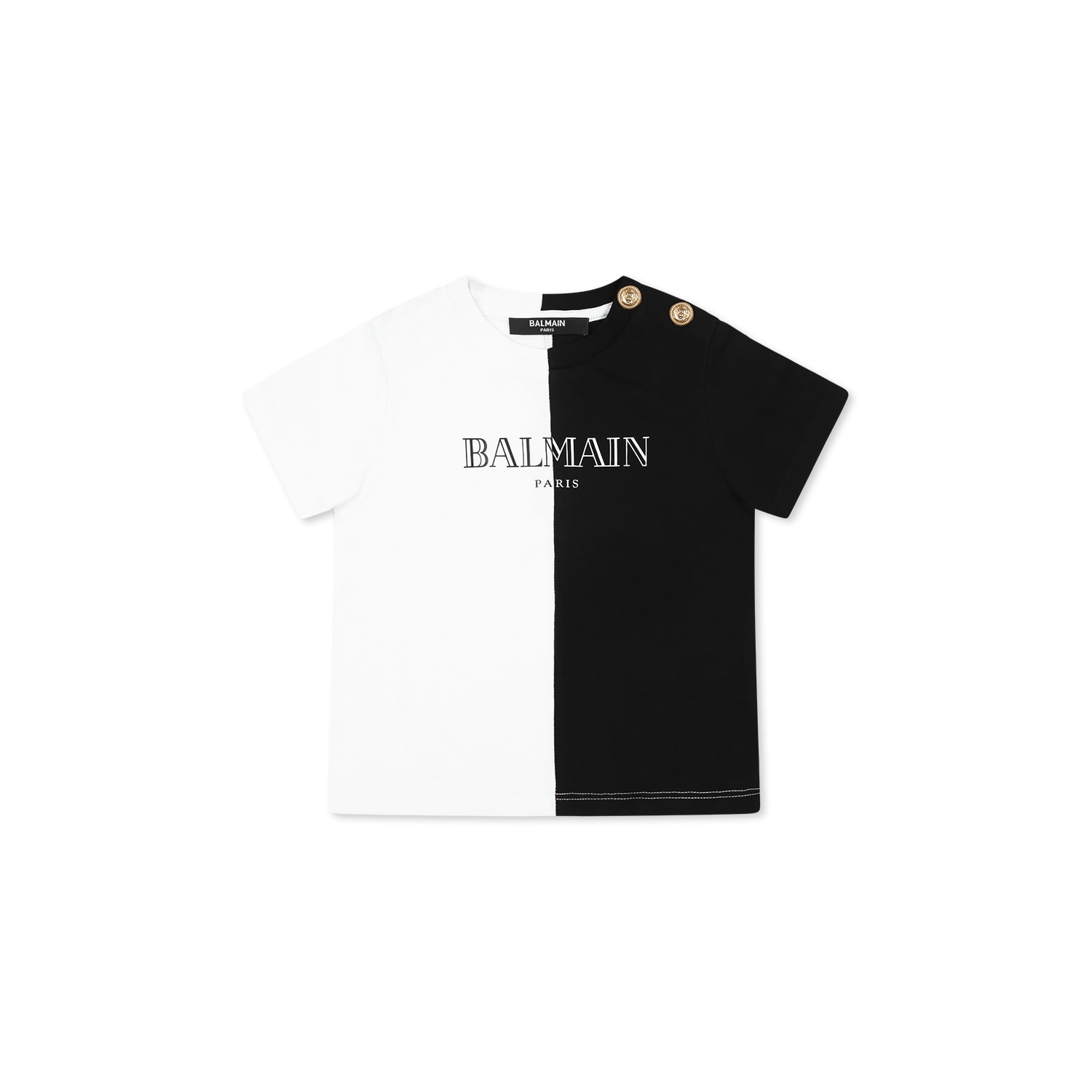 Balmain Multicolor Sweatshirt For Babykids With Logo In Multicolor