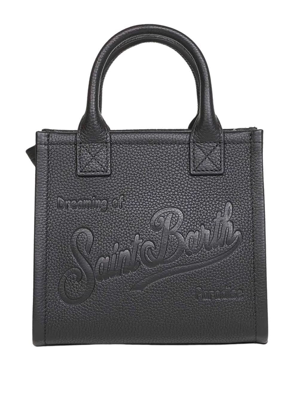 Mc2 Saint Barth Black Vanity Bag Mini Handbag In Black