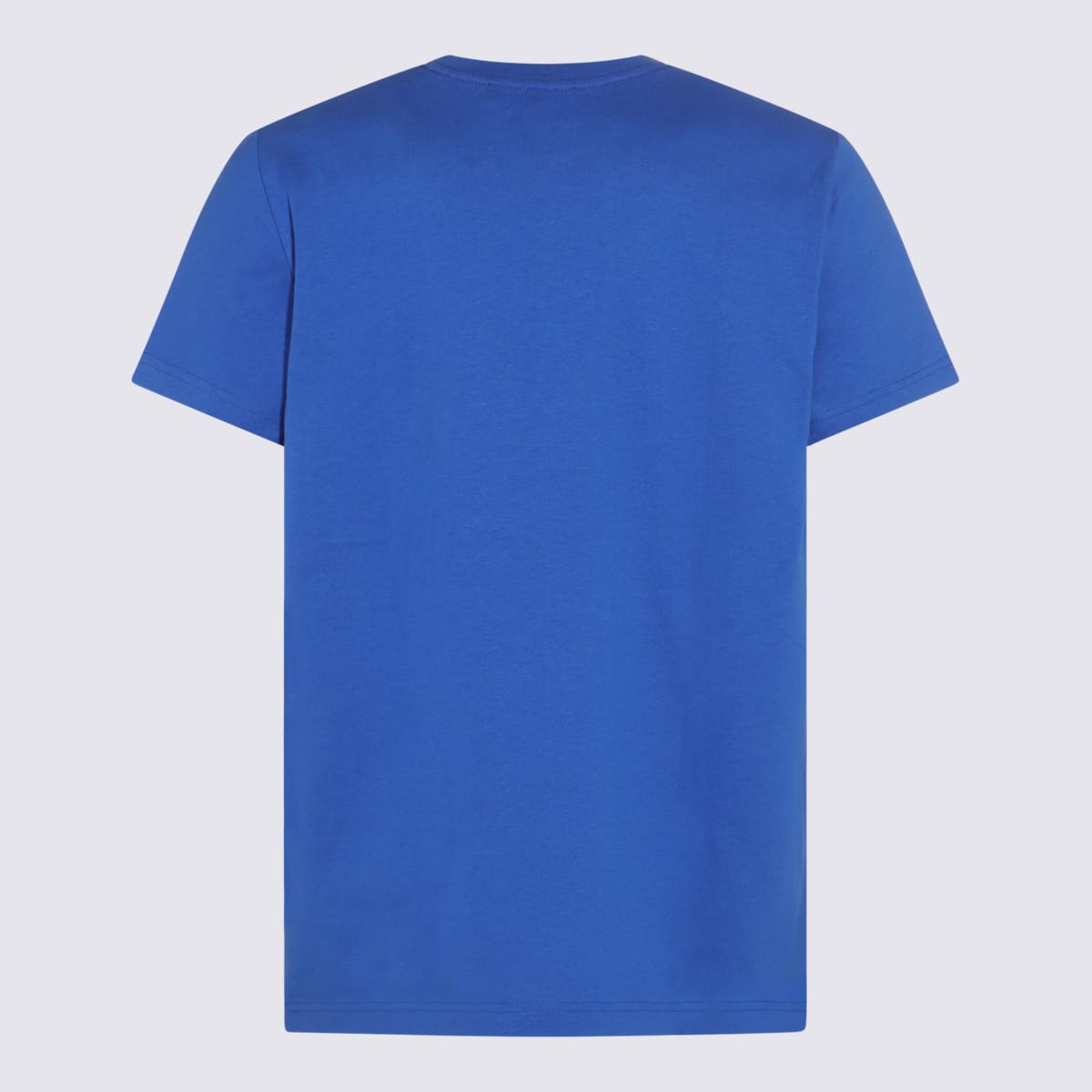 Shop Apc Electric Blue Cotton T-shirt