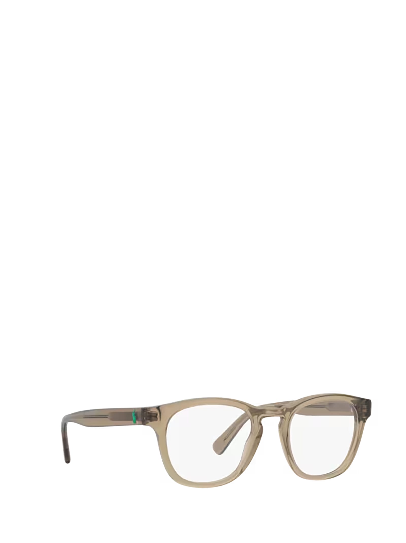 Shop Polo Ralph Lauren Ph2258 Shiny Transparent Light Brown Glasses