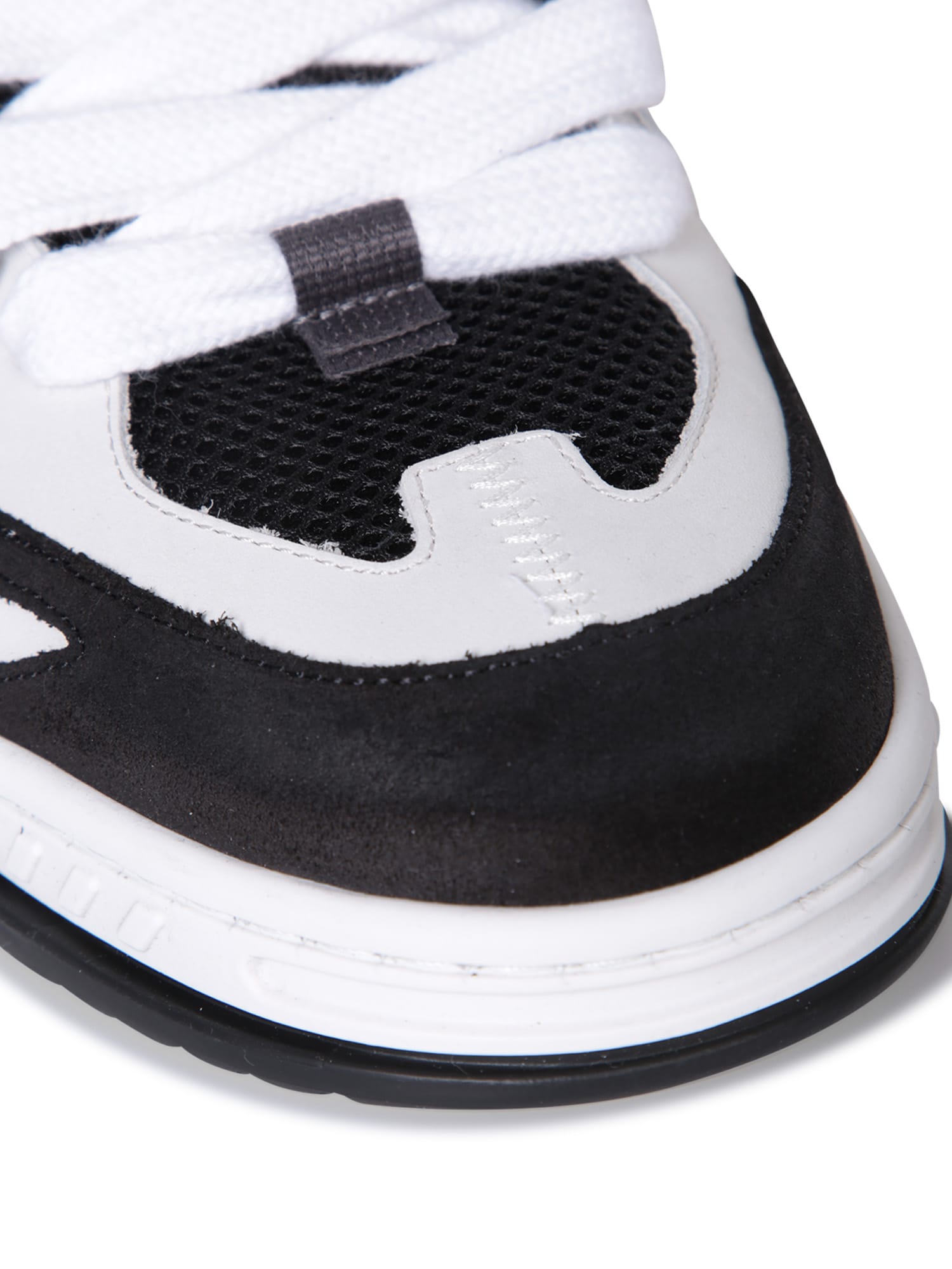 Shop Axel Arigato Area Patchwork Black/white Sneakers