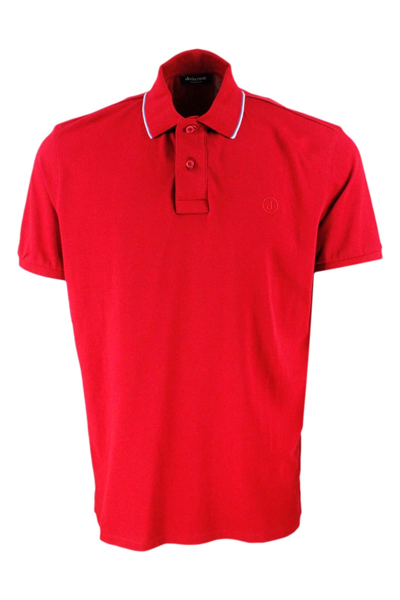 Jeckerson Short-sleeved Polo Shirt In Red
