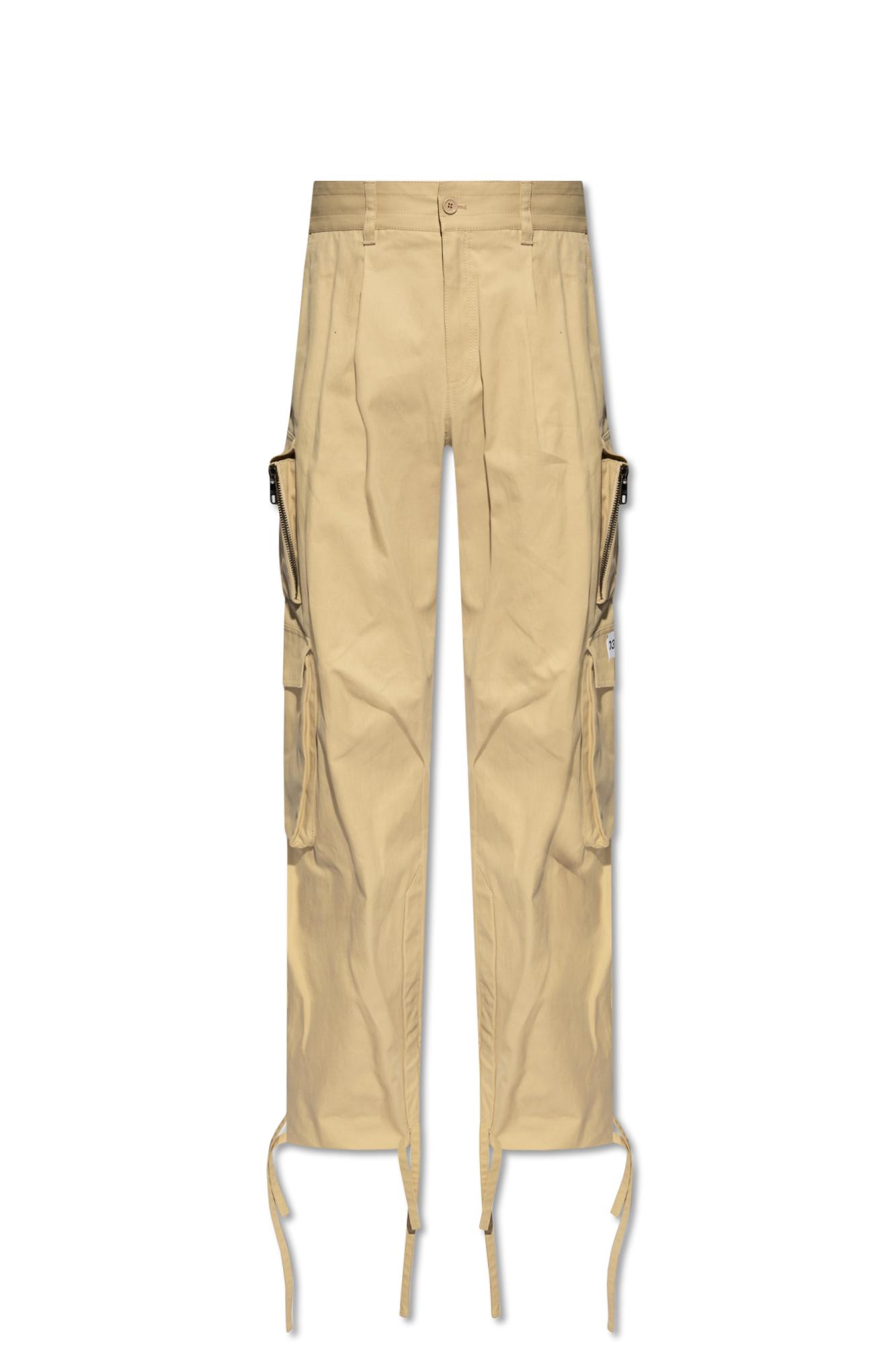 Shop Dolce & Gabbana Cargo Trousers In Neutrals