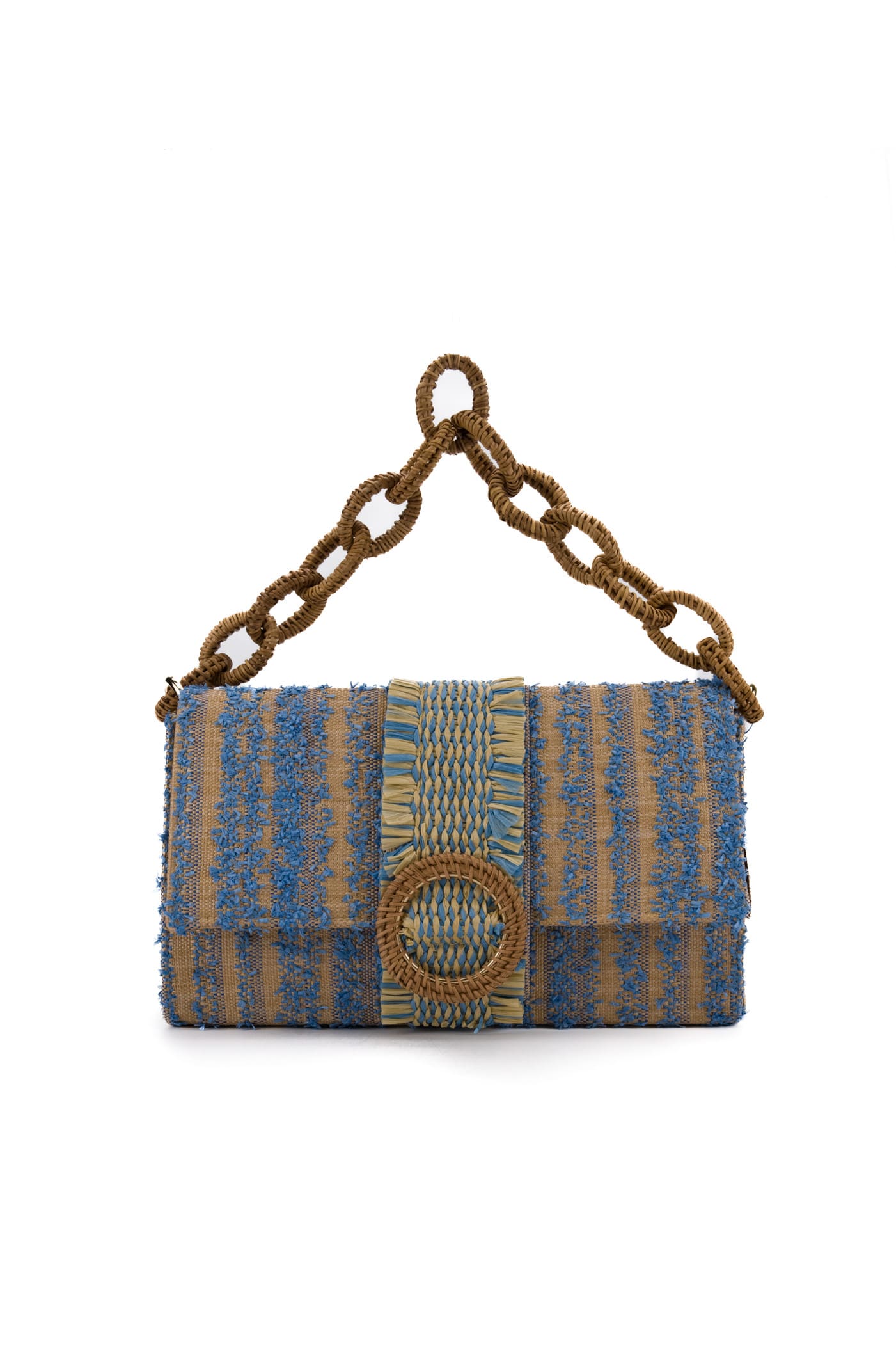 Shop Viamailbag Ginger Frill Bag In Blu