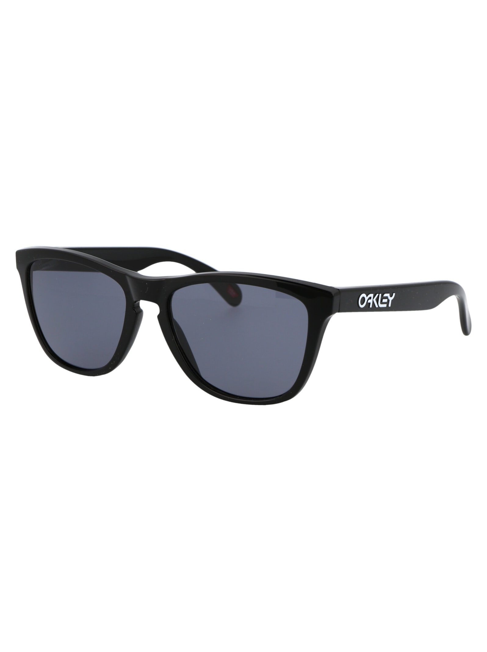Shop Oakley Frogskins Sunglasses In 24-306 Polished Black