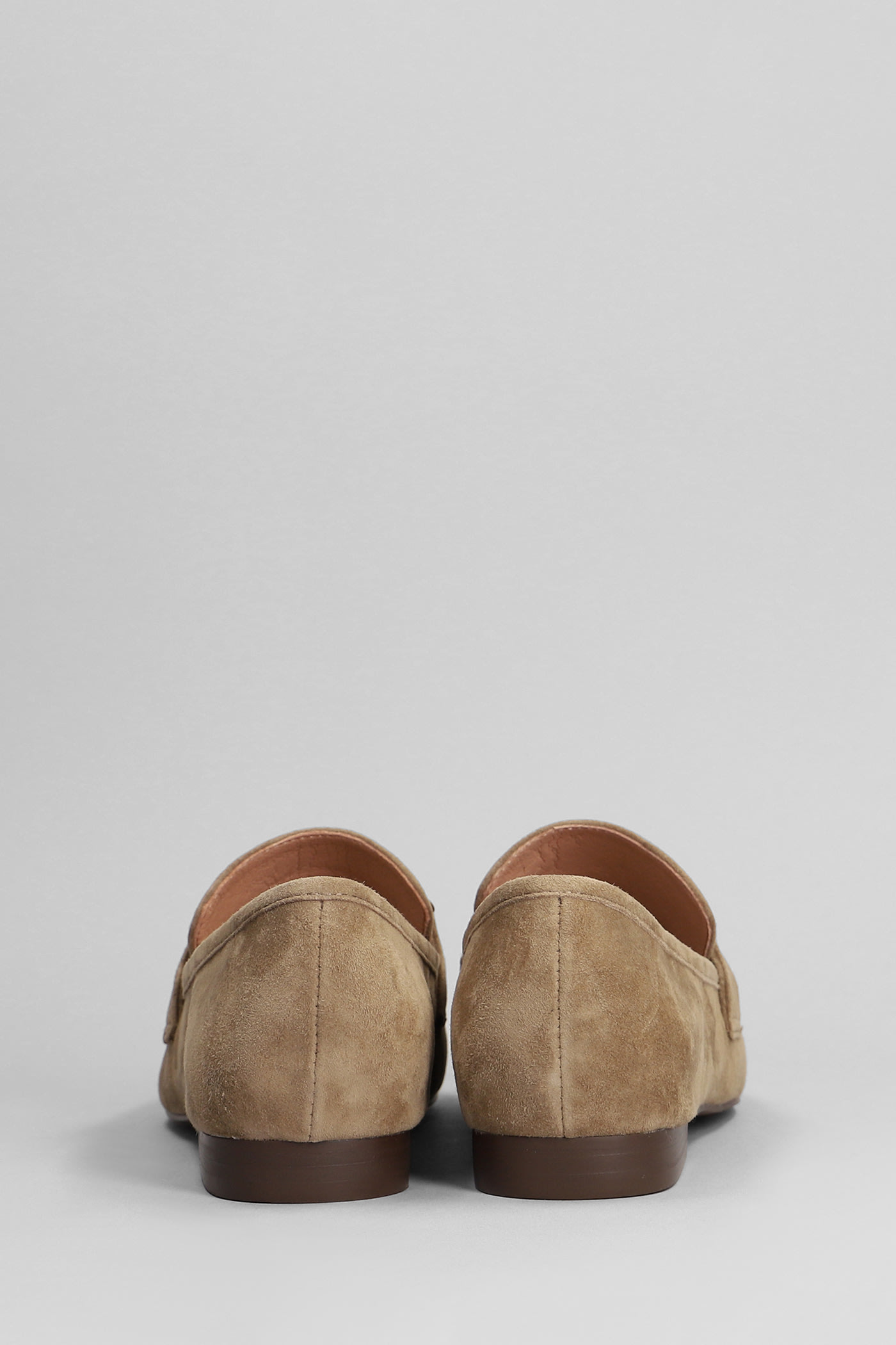 Shop Bibi Lou Zagreb Ii Loafers In Taupe Suede
